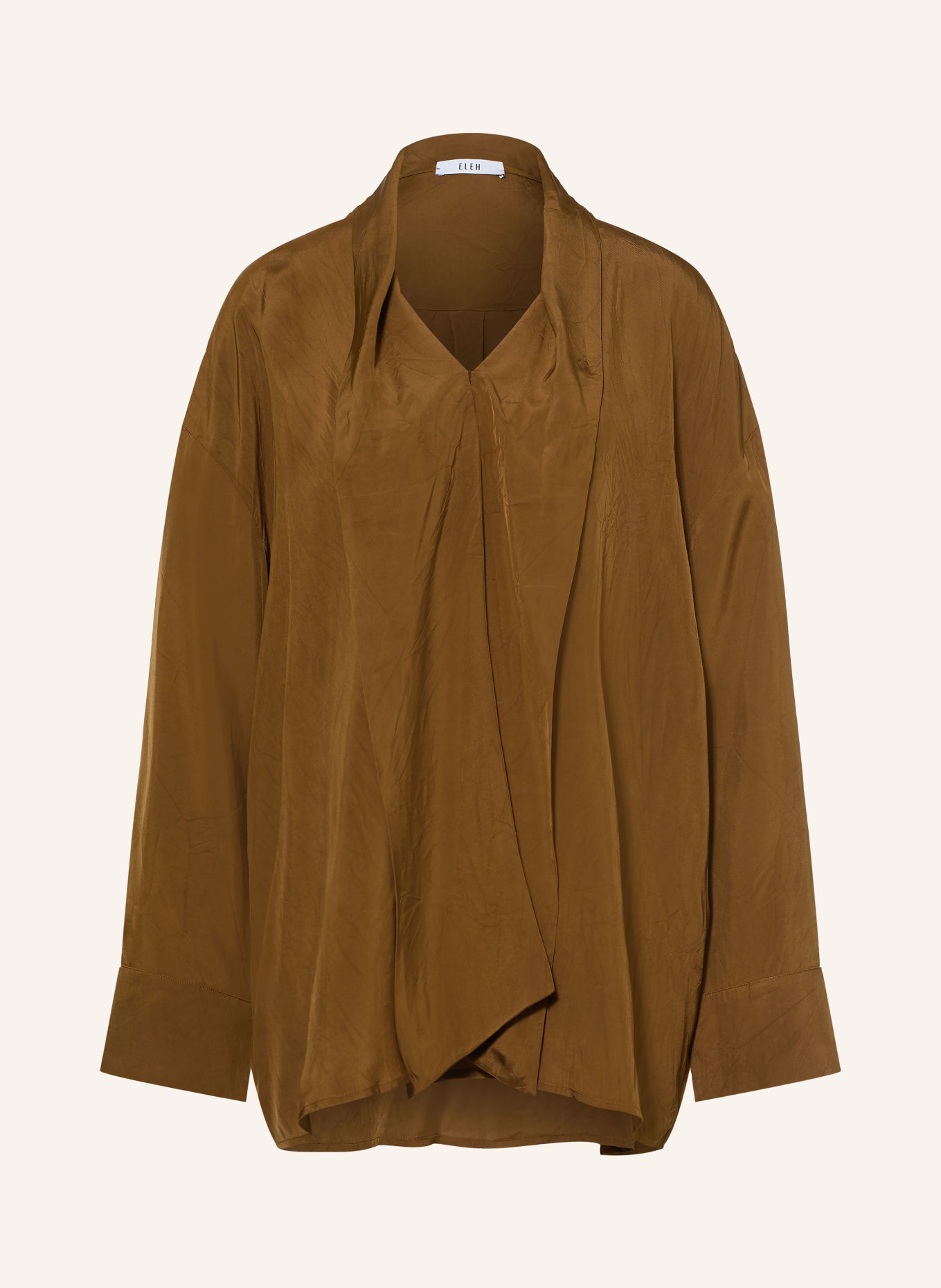 ELEH Oversized-knytblus: BRUN