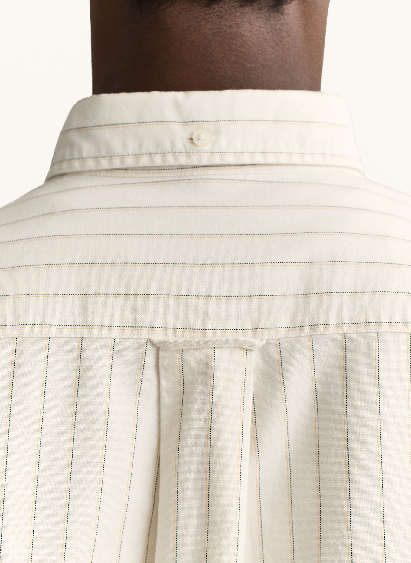 GANT Slim-Fit Oxford shirt: CREAM / GRAY / LIGHT ORANGE