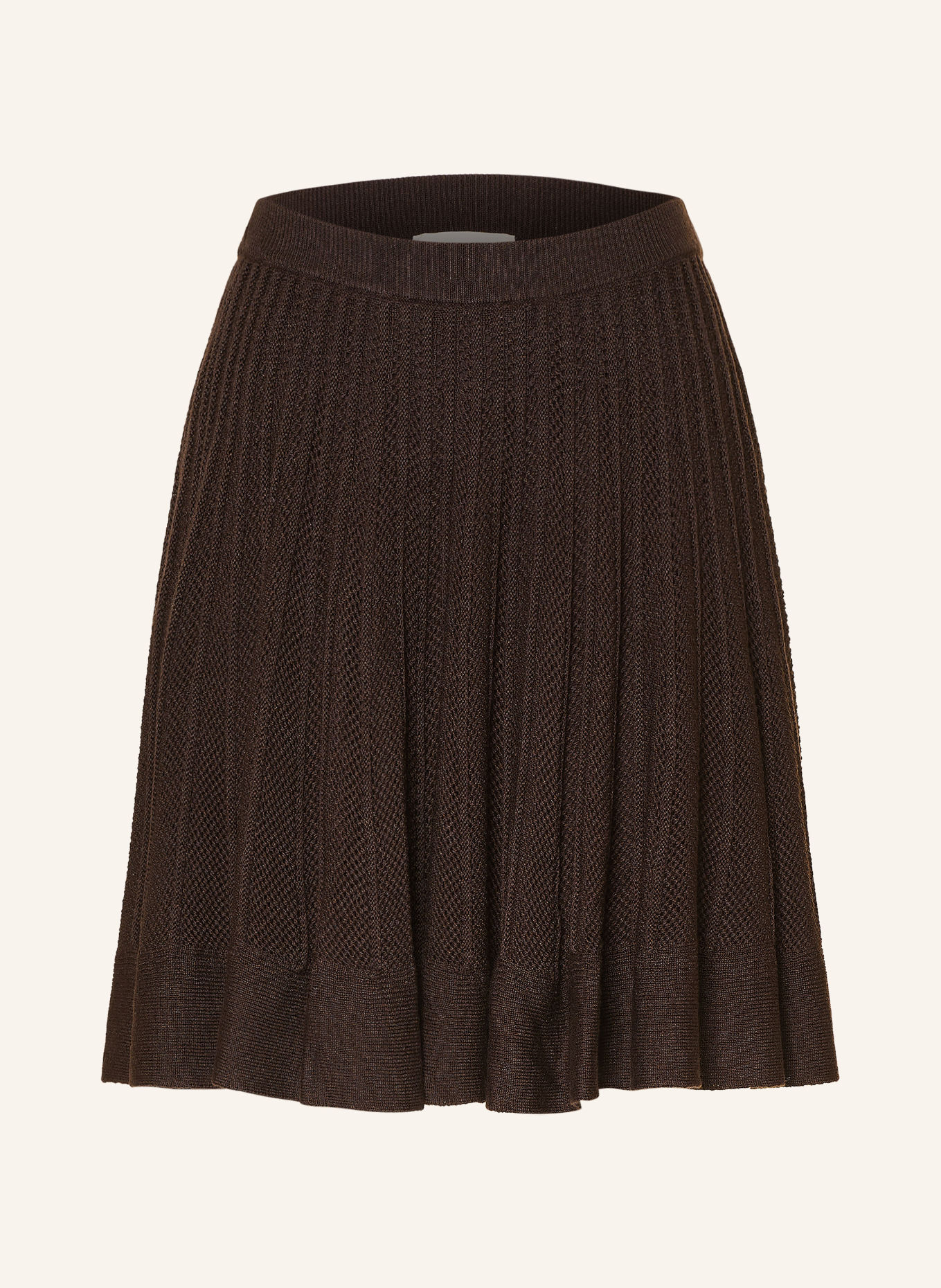 ba&sh PENELOPE Knit Skirt: DARK BROWN