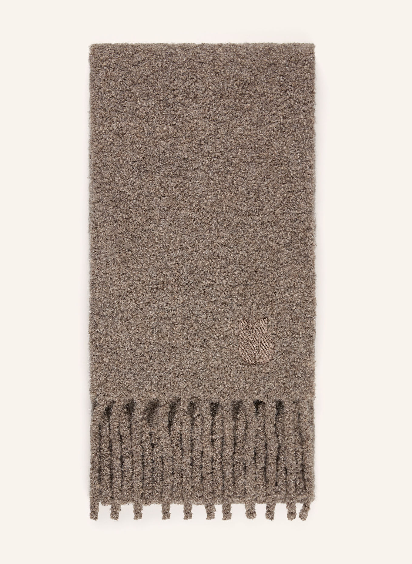 ba&sh SASHA Scarf with Alpaca: LIGHT BROWN