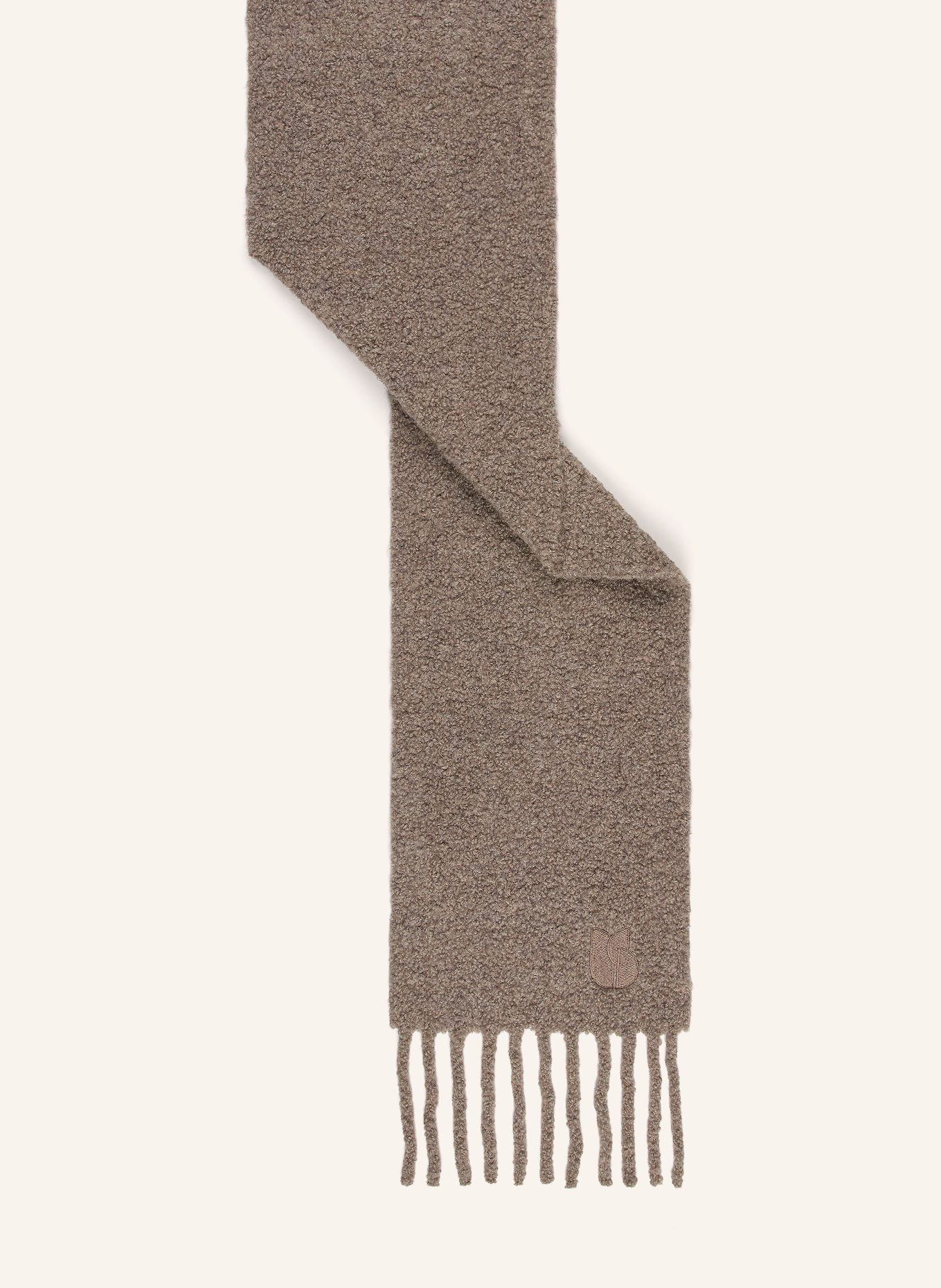 ba&sh SASHA Scarf with Alpaca: LIGHT BROWN