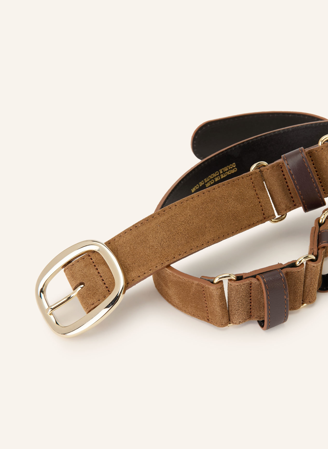 ba&sh Ledergürtel BANEL: BRAUN / GOLD