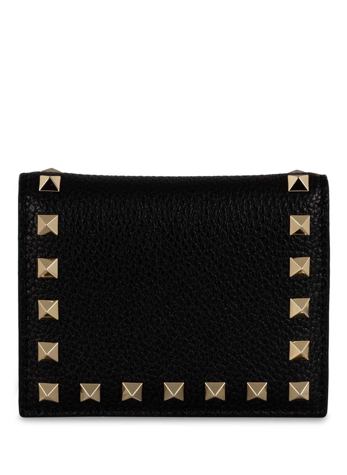VALENTINO GARAVANI Geldbörse ROCKSTUD mit Nieten: SCHWARZ