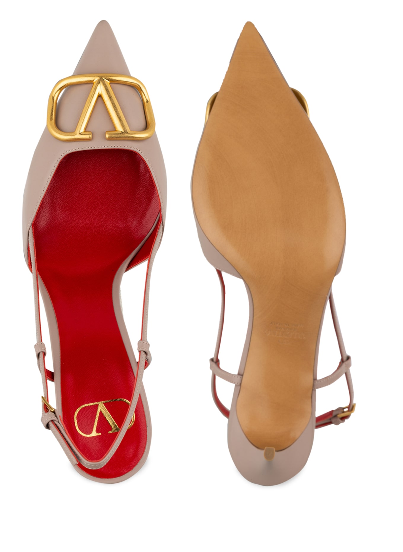 VALENTINO GARAVANI Slingback pumps VLOGO SIGNATURE: TAUPE