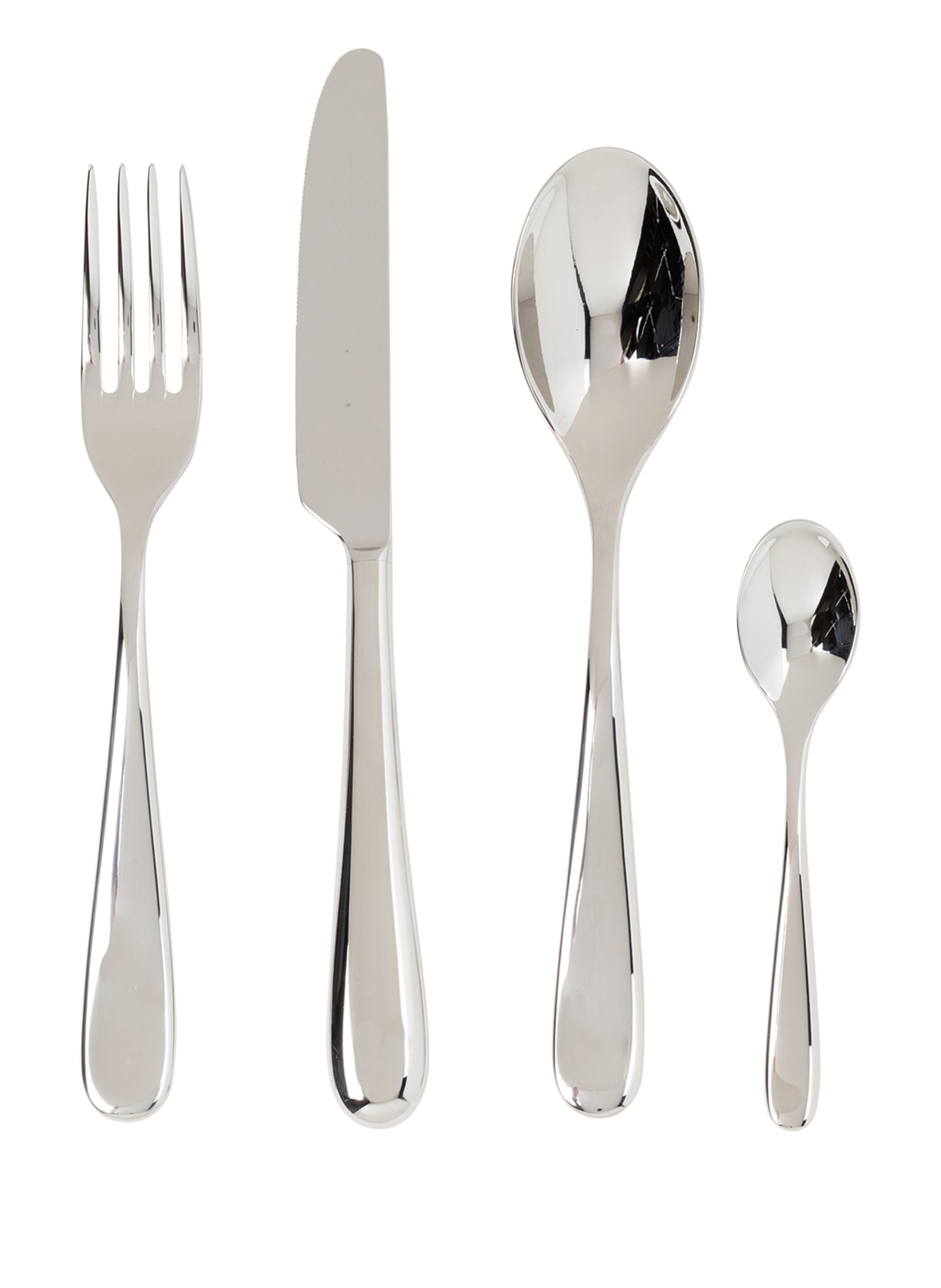ALESSI 24-tlg. Besteckset NUOVO MILANO: SILBER