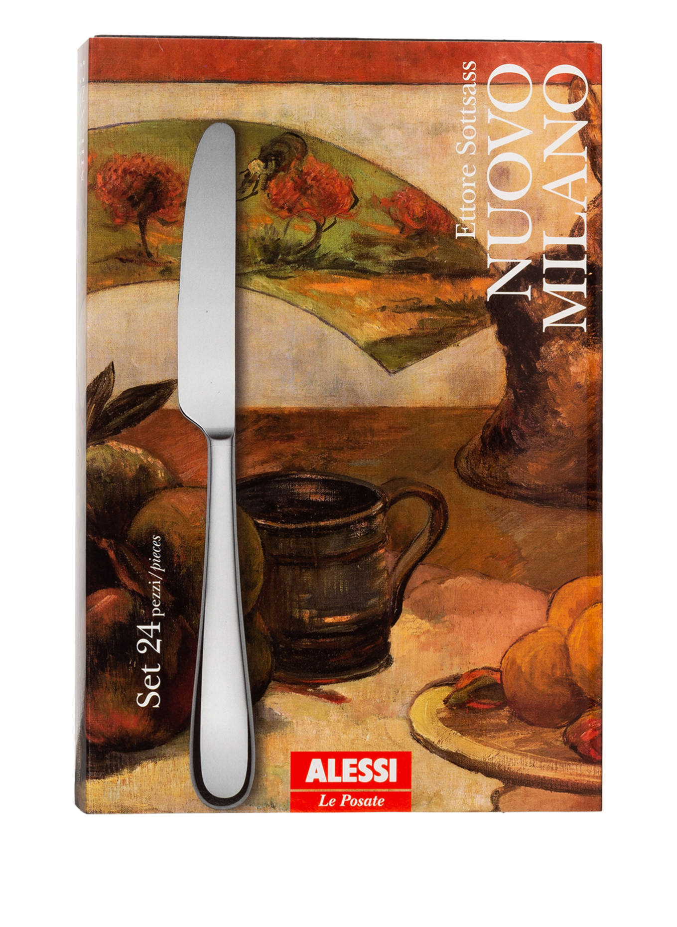 ALESSI 24-tlg. Besteckset NUOVO MILANO: SILBER