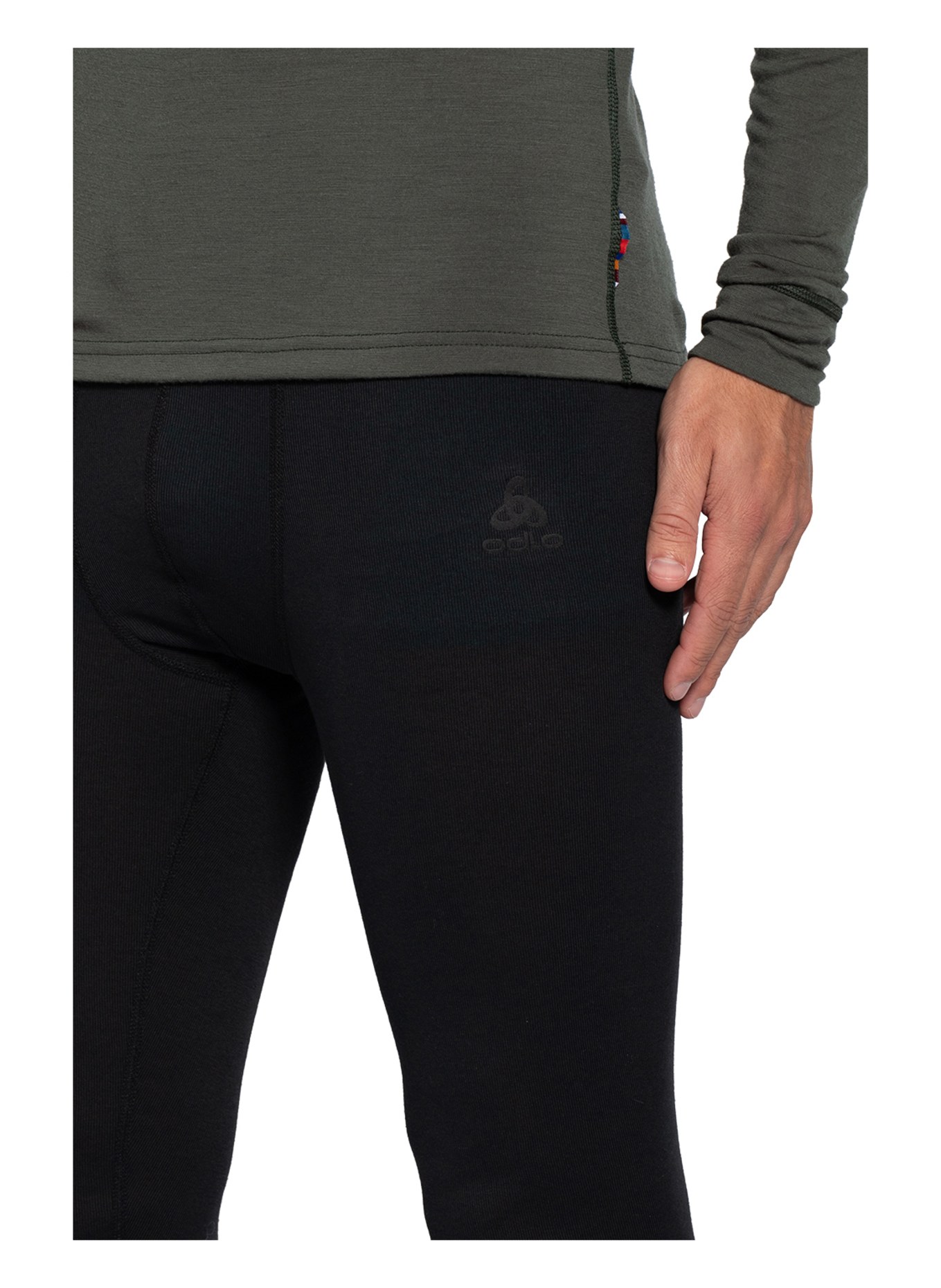 odlo Functional underwear bottoms ACTIVE WARM ECO with cropped leg length, Color: BLACK (Image 5)