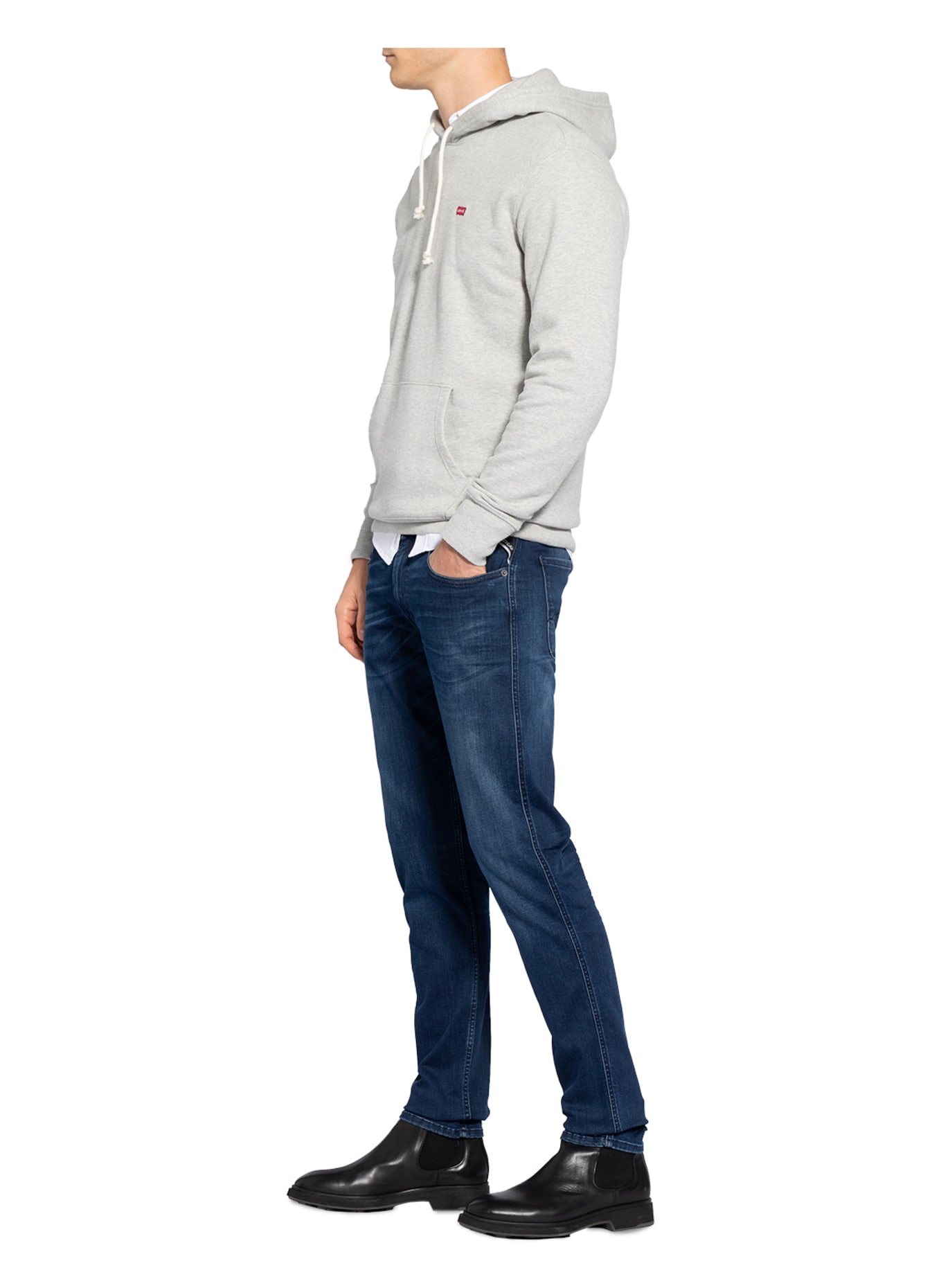 REPLAY Jeans slim fit, Color: 009 MEDIUM BLUE (Image 4)