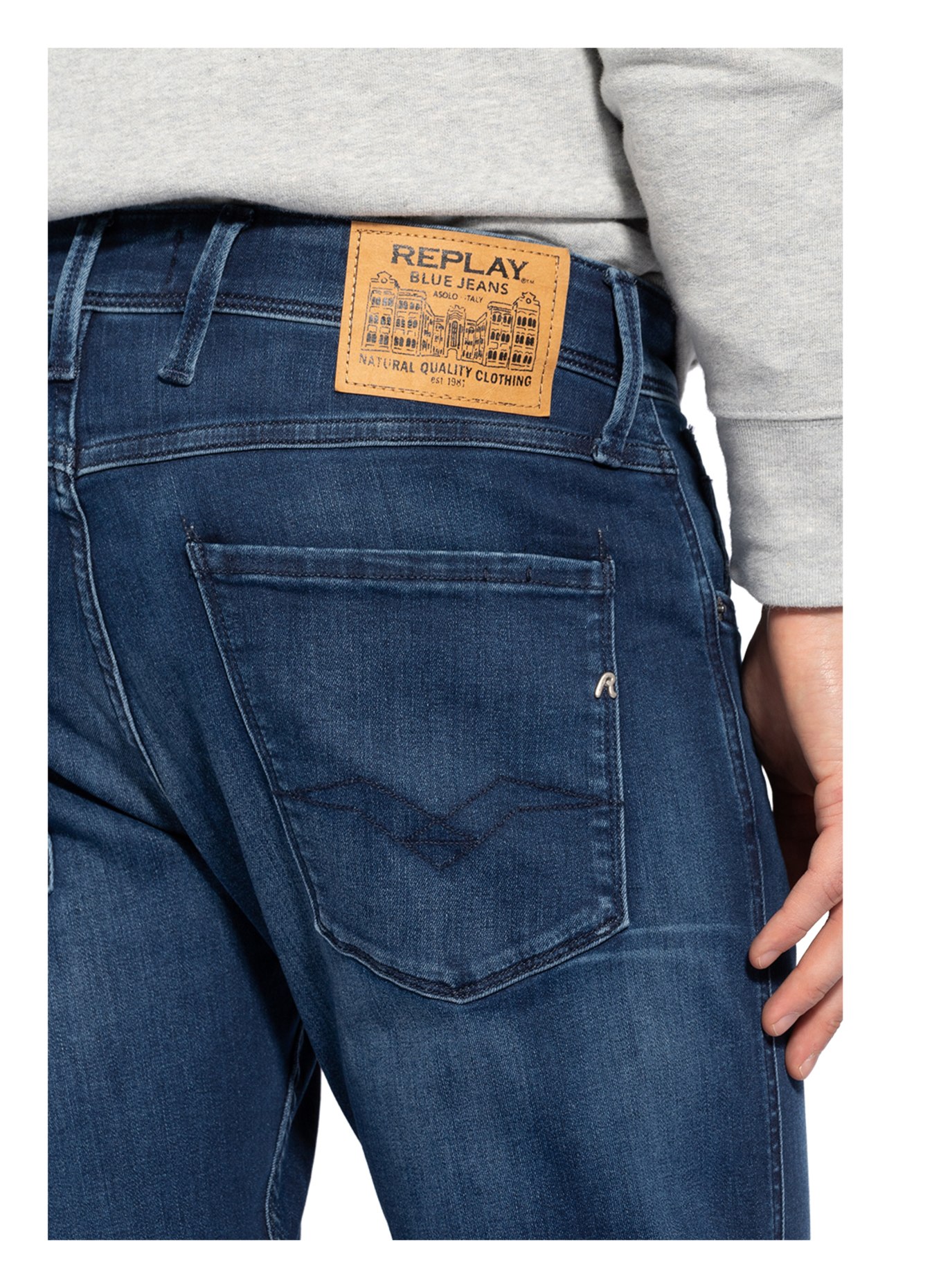 REPLAY Jeans slim fit, Color: 009 MEDIUM BLUE (Image 5)
