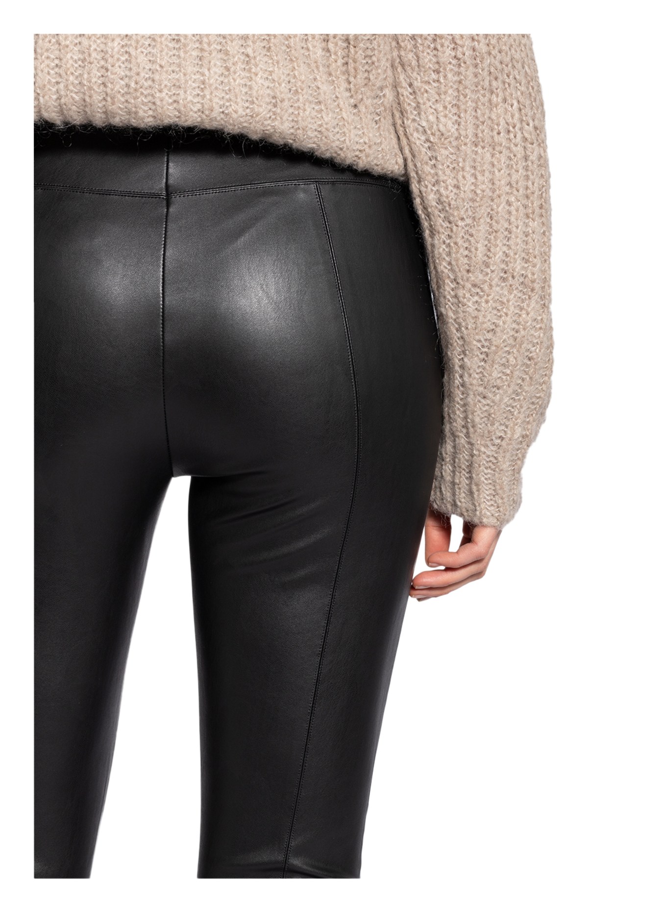 RAFFAELLO ROSSI Leggings RESA in leather look, Color: BLACK (Image 5)