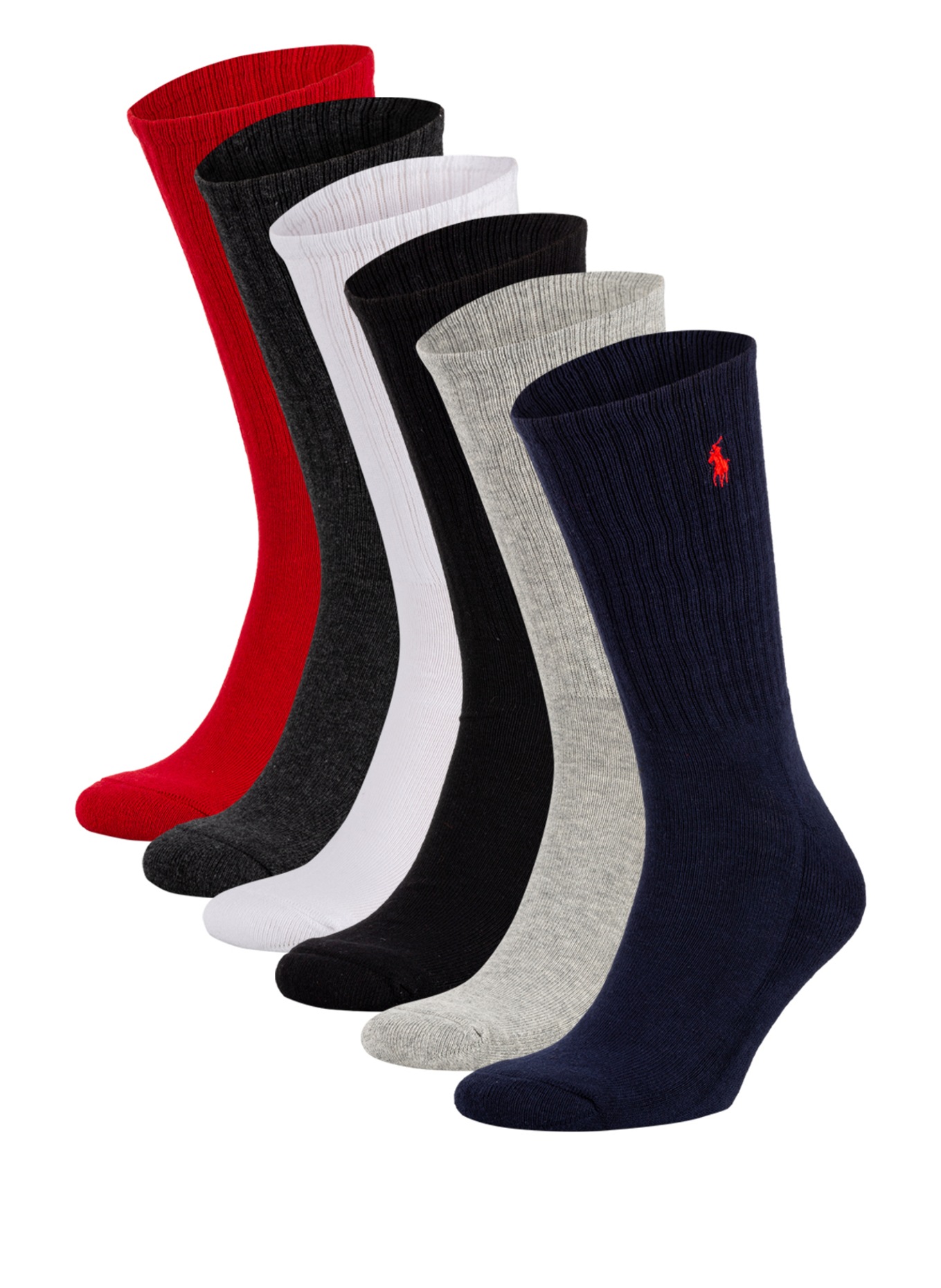 POLO RALPH LAUREN 6-pack socks , Color: 003 MULTI MIX (Image 1)