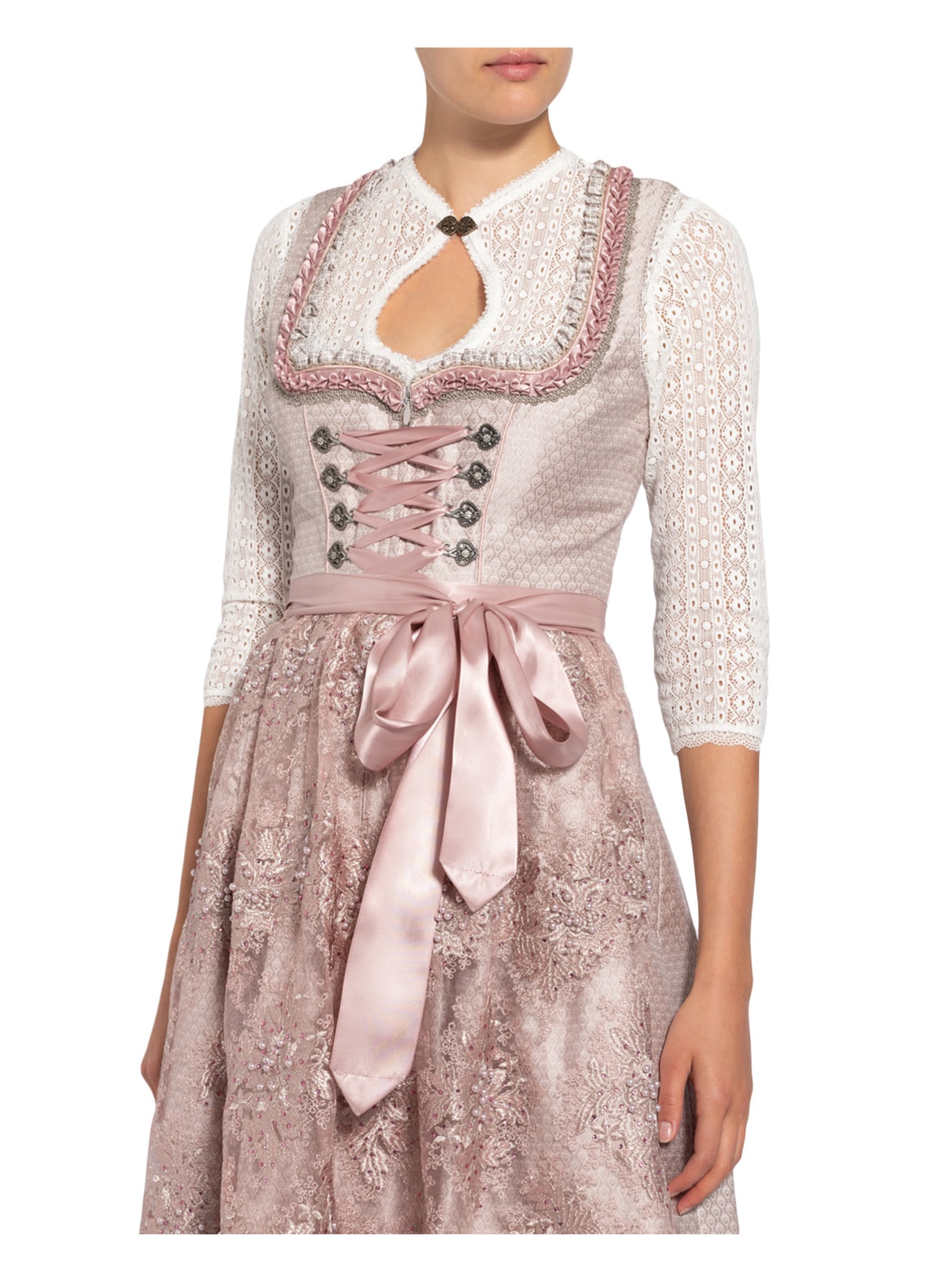 KRÜGER Sukienka bawarska KALIA, Kolor: KREMOWY/ CIELISTY (Obrazek 4)