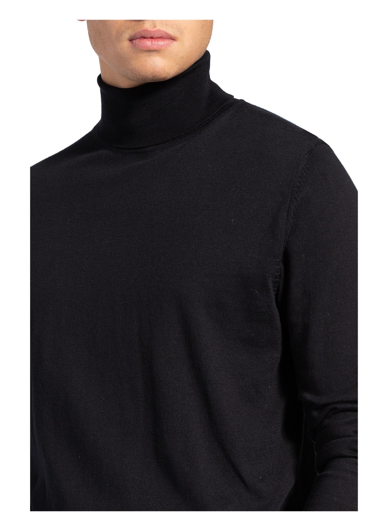 ARMEDANGELS Turtleneck sweater GLAAN, Color: BLACK (Image 4)