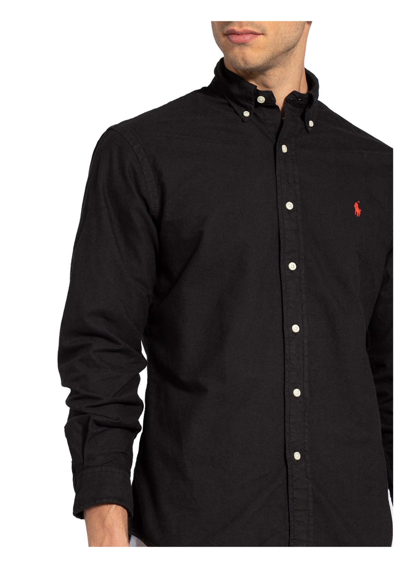 POLO RALPH LAUREN Shirt Custom Fit, Color: BLACK (Image 5)