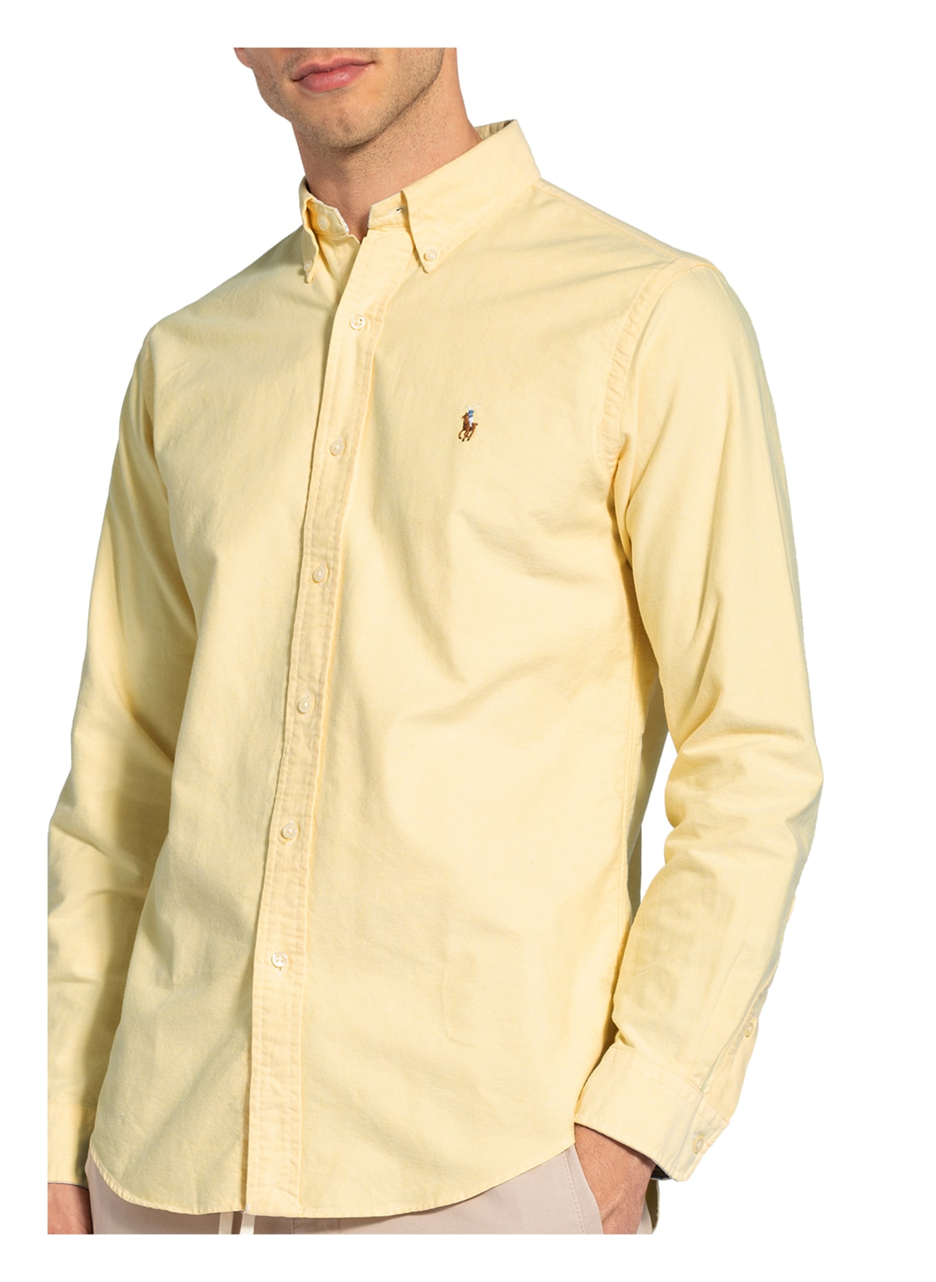 POLO RALPH LAUREN Shirt custom fit, Color: YELLOW (Image 4)