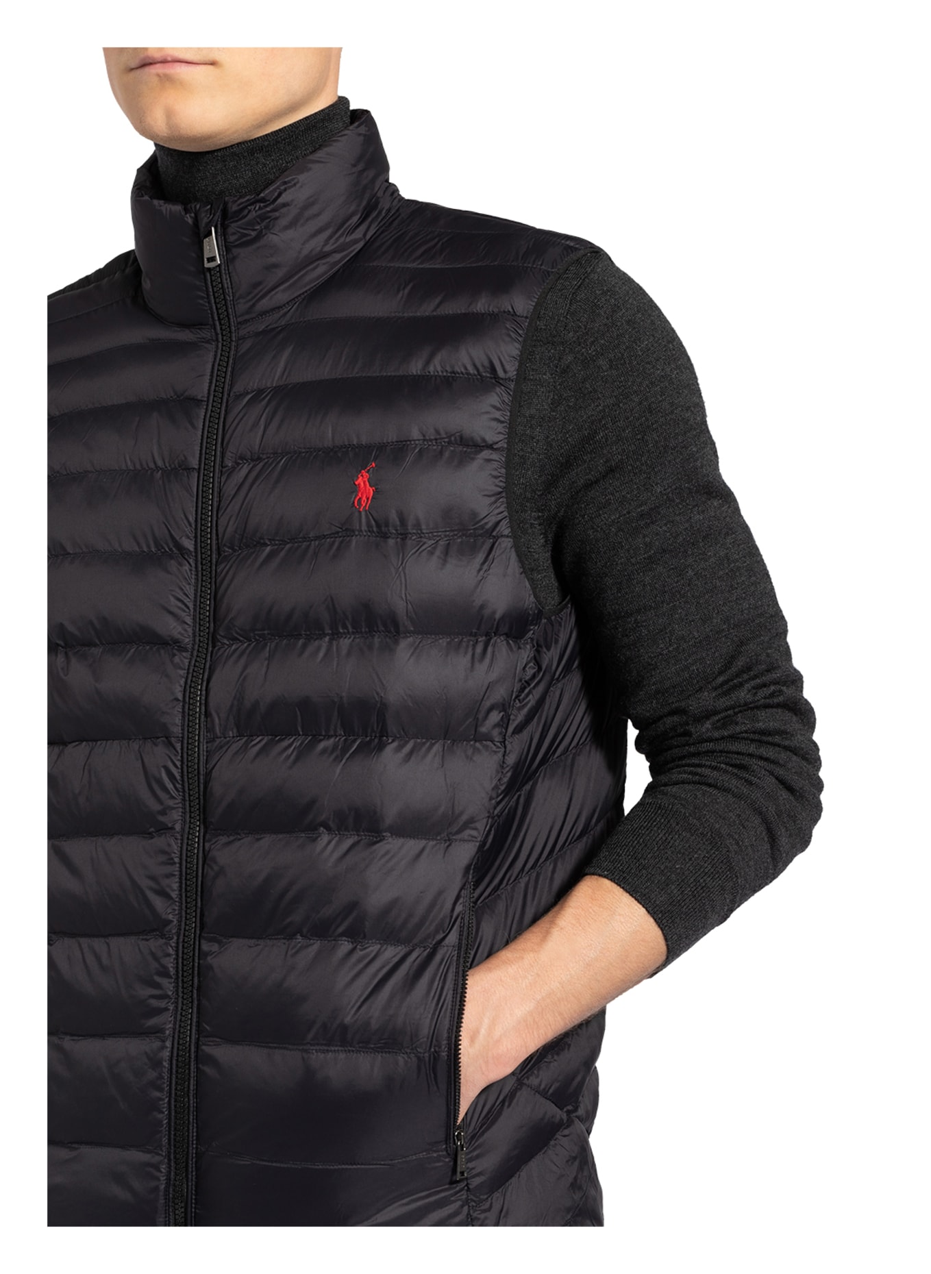 POLO RALPH LAUREN Quilted vest, Color: BLACK (Image 4)