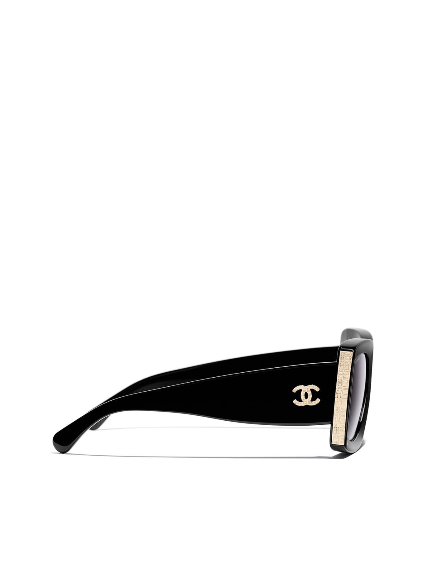 CHANEL Rectangular sunglasses: C622S6 - BLACK/ GRAY GRADIENT