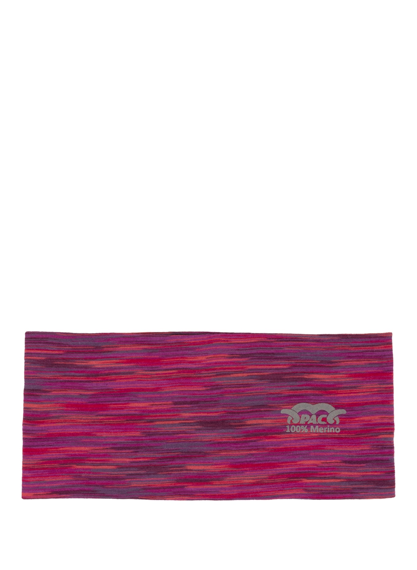 P.A.C. Stirnband aus Merinowolle, Farbe: ROT/ LILA/ ORANGE (Bild 1)