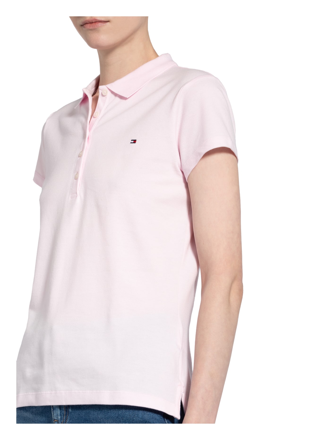 TOMMY HILFIGER Piqué-Poloshirt NEW CHIARA, Farbe: ROSA (Bild 5)