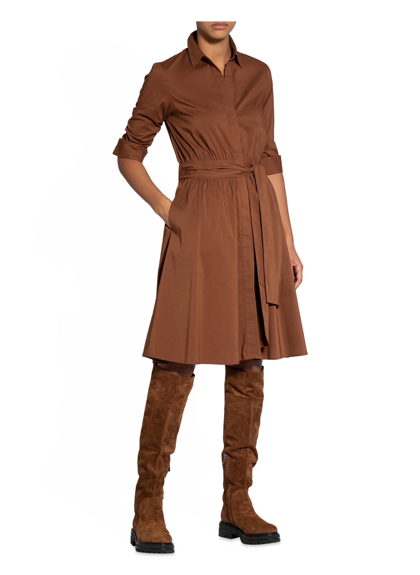STEFFEN SCHRAUT Hemdblusenkleid: BRAUN