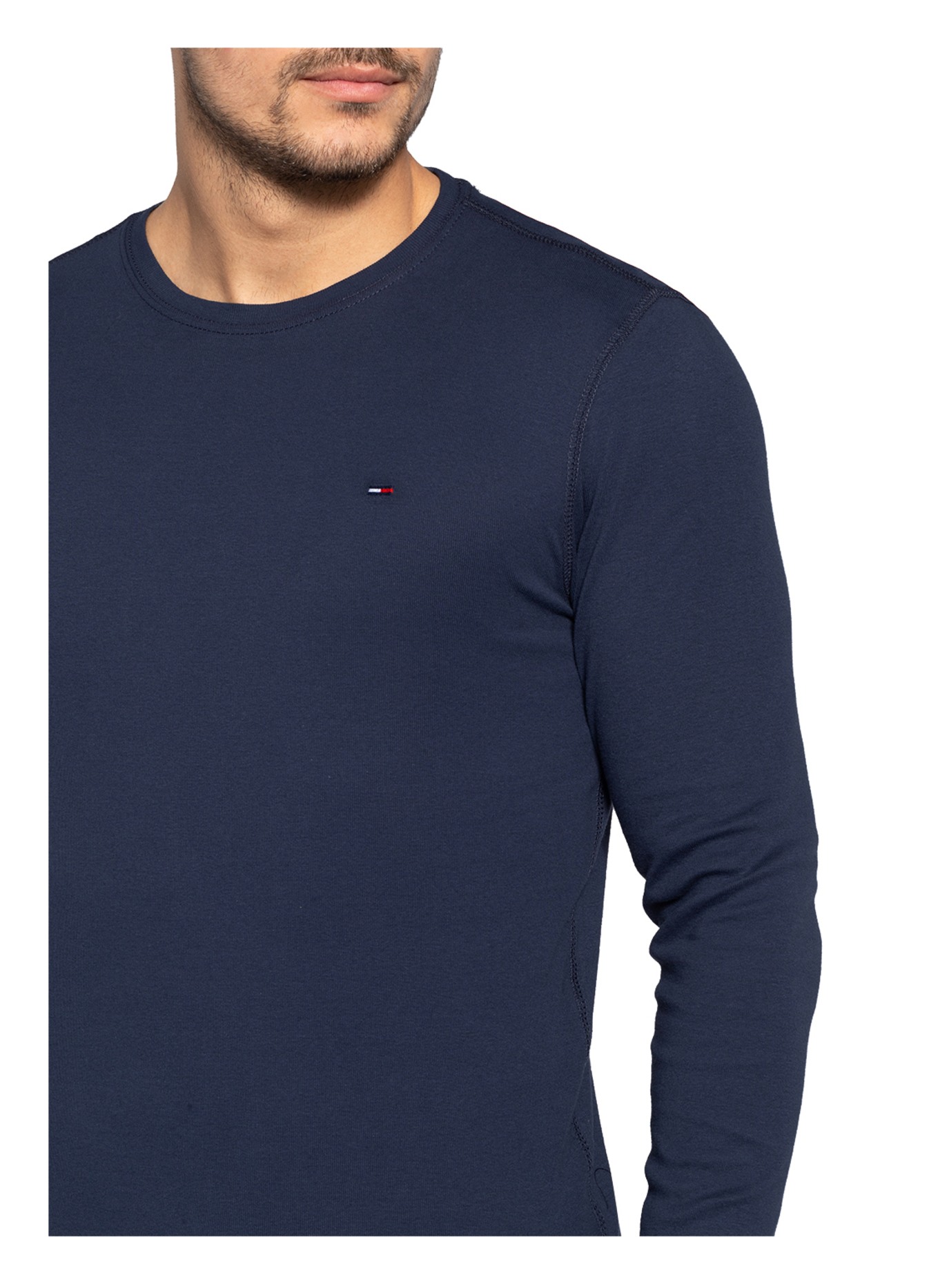 TOMMY JEANS Longsleeve: DUNKELBLAU