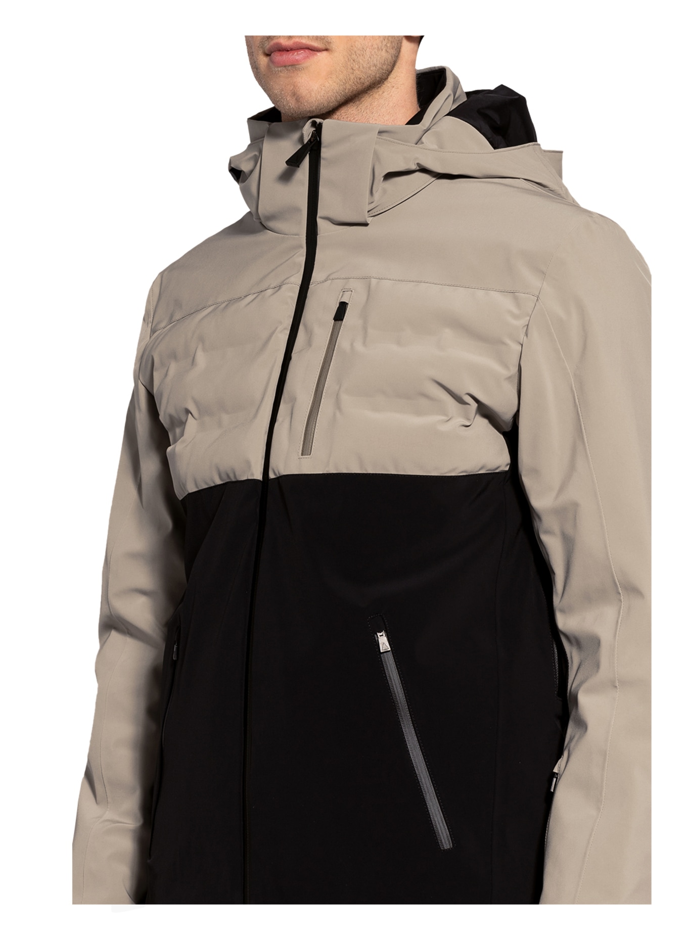 AZTECH MOUNTAIN Ski jacket AJAX, Color: BEIGE/ BLACK (Image 5)