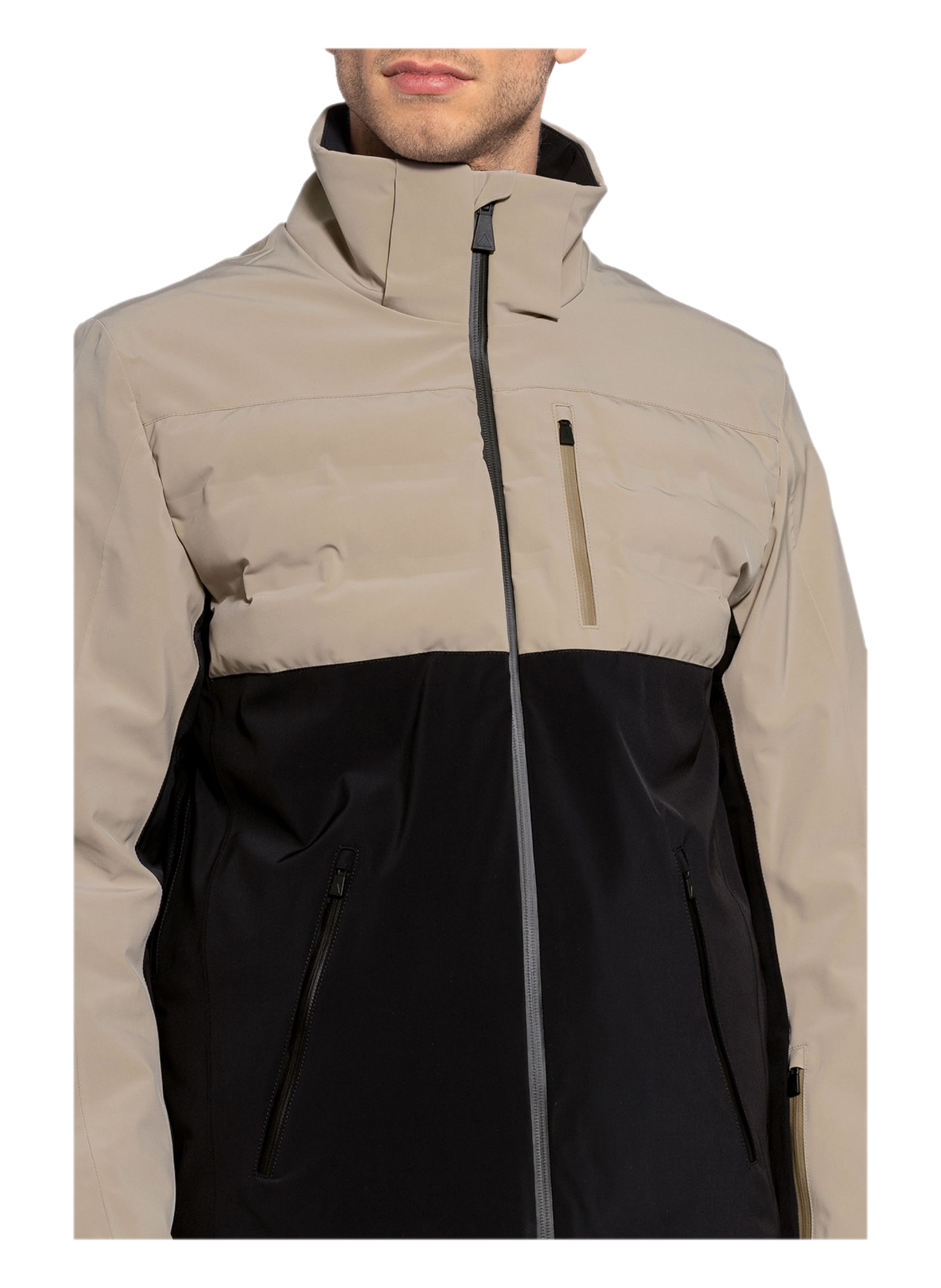 AZTECH MOUNTAIN Ski jacket AJAX, Color: BEIGE/ BLACK (Image 6)