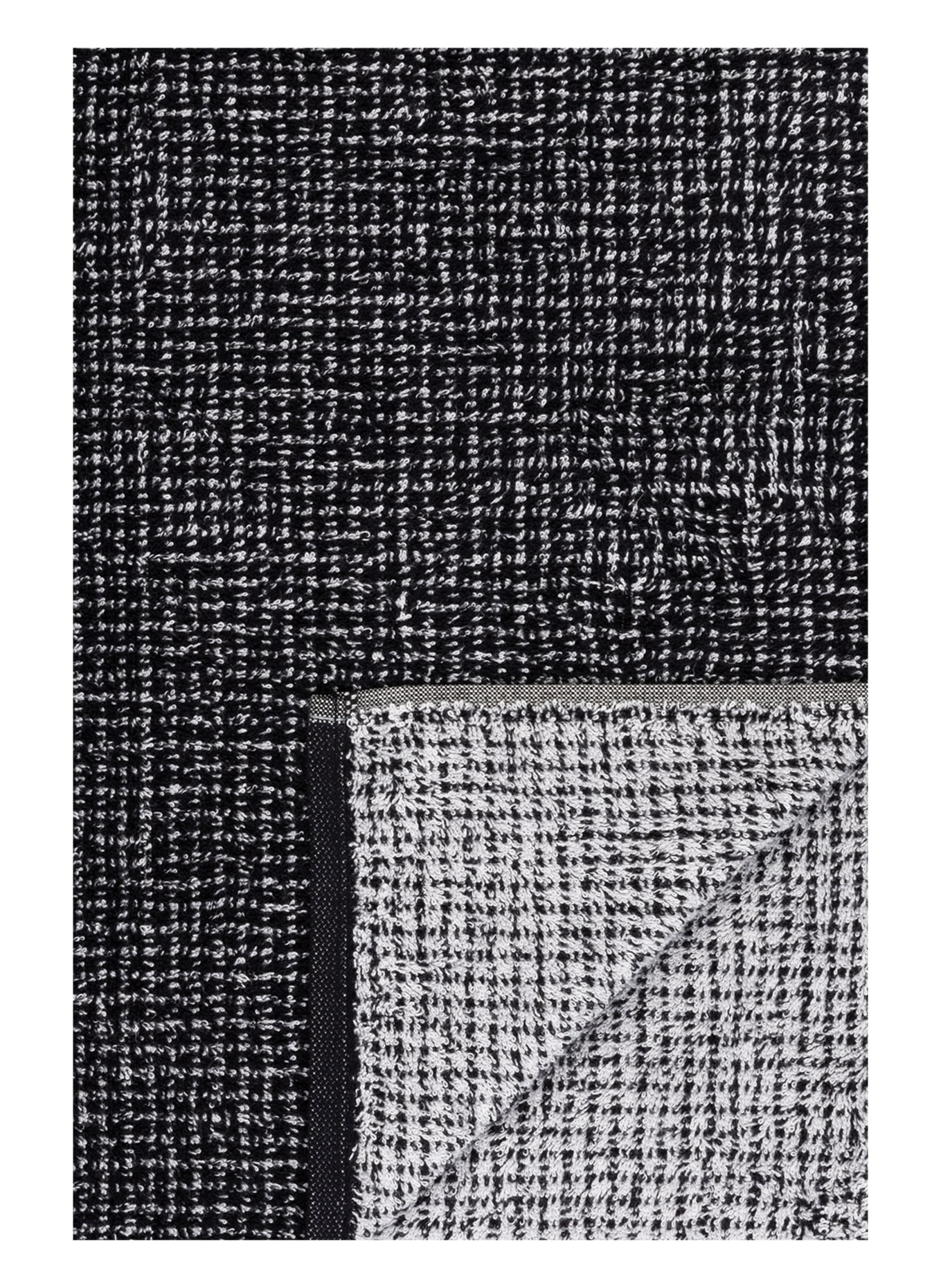 Cawö Bath towel ZOOM, Color: BLACK/ WHITE (Image 3)