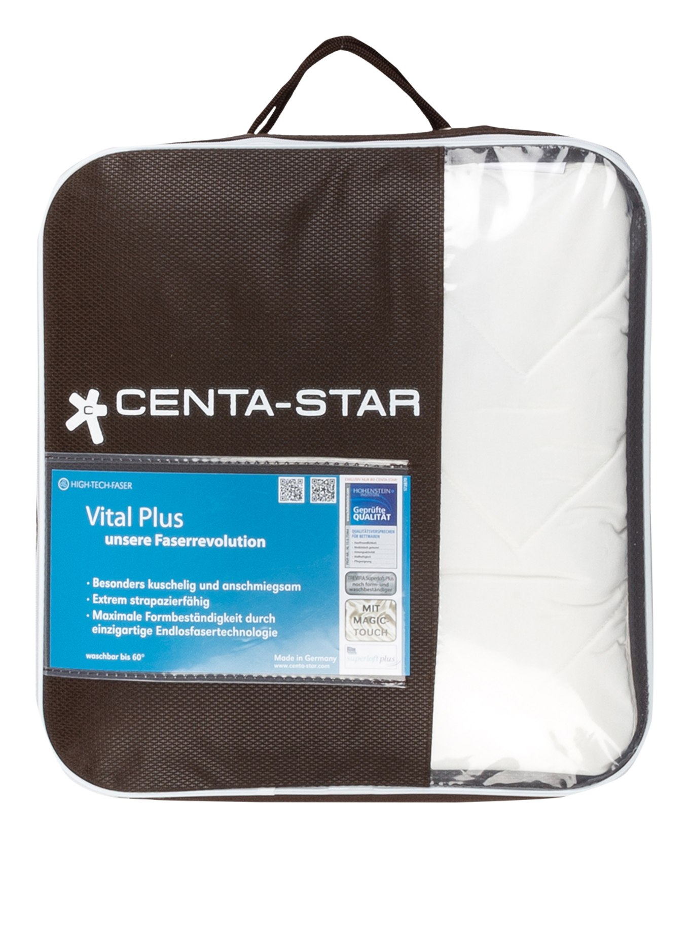 CENTA-STAR Ochraniacz na materac VITAL PLUS, Kolor: KREMOWY (Obrazek 3)