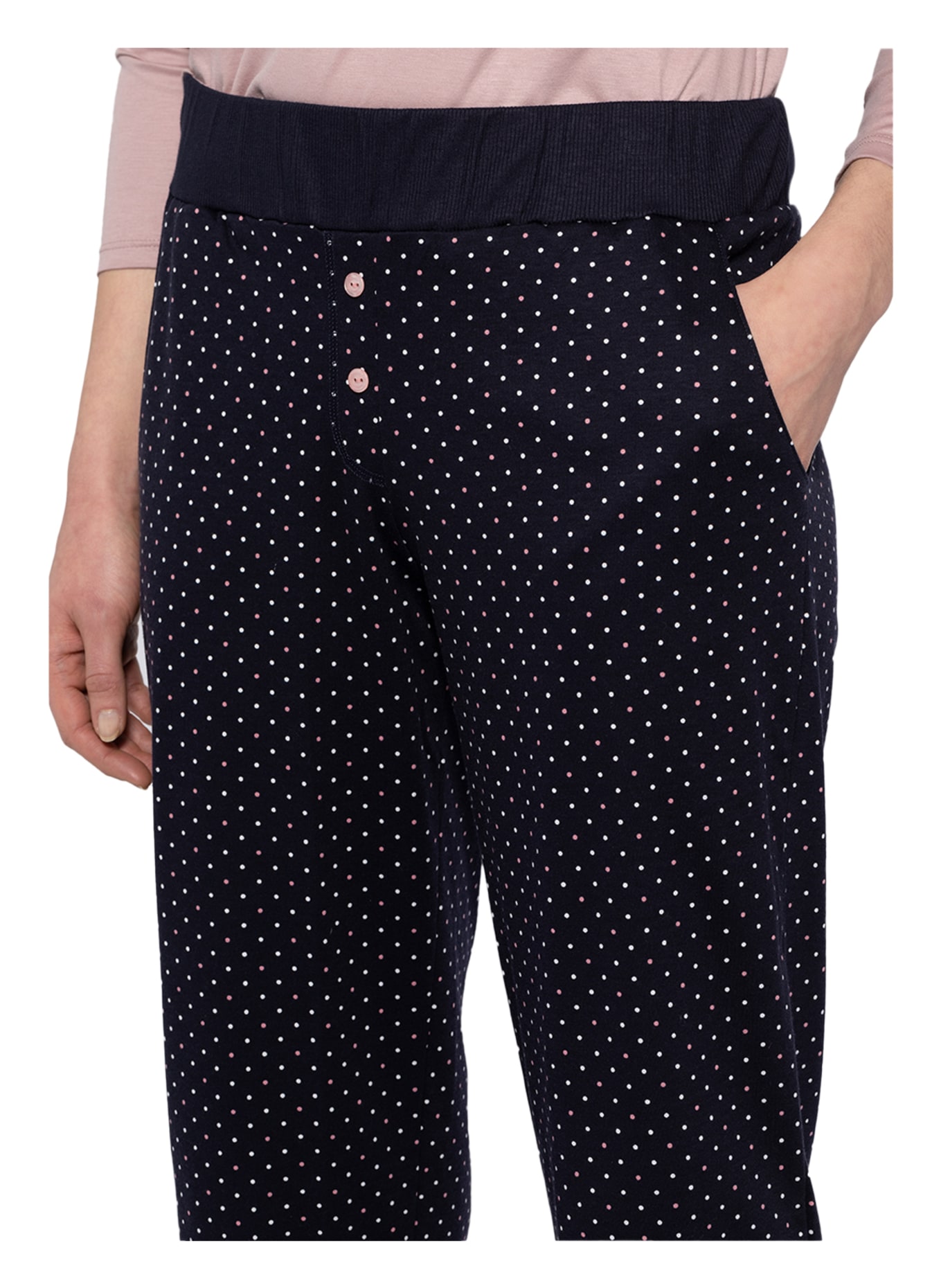 CALIDA Pajama pants FAVOURITES DREAMS , Color: DARK BLUE/ WHITE/ PINK (Image 4)