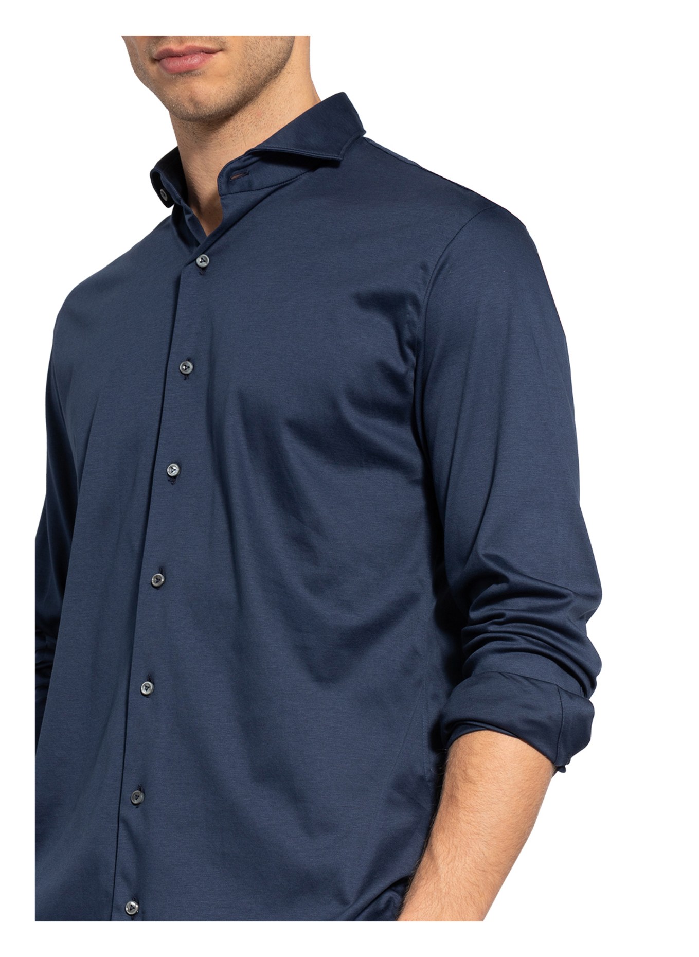 van Laack Jerseyhemd PER Tailor Fit, Farbe: BLAU (Bild 4)