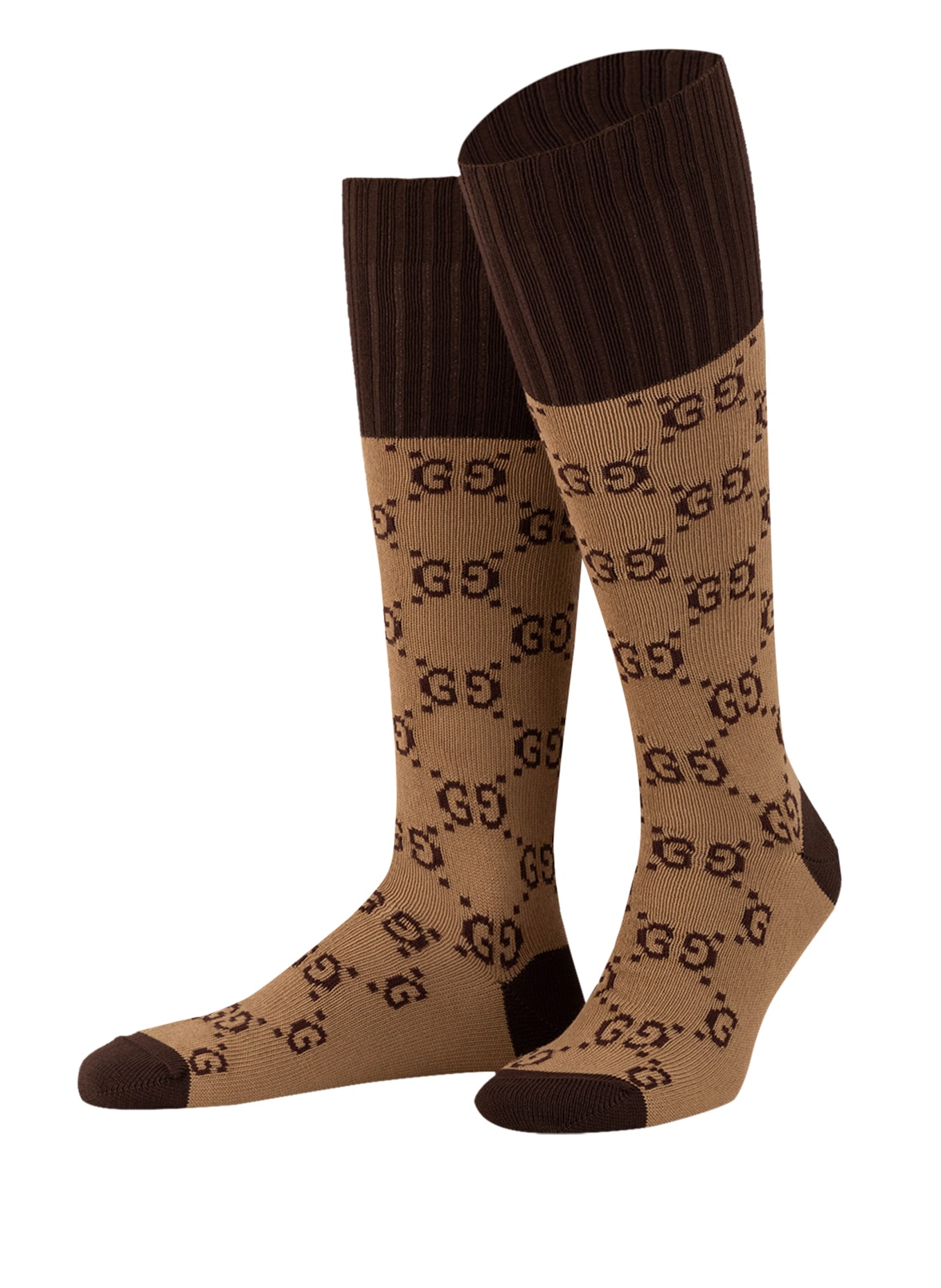 GUCCI Socks , Color: 9764 BEIGE/DARK BROWN (Image 1)