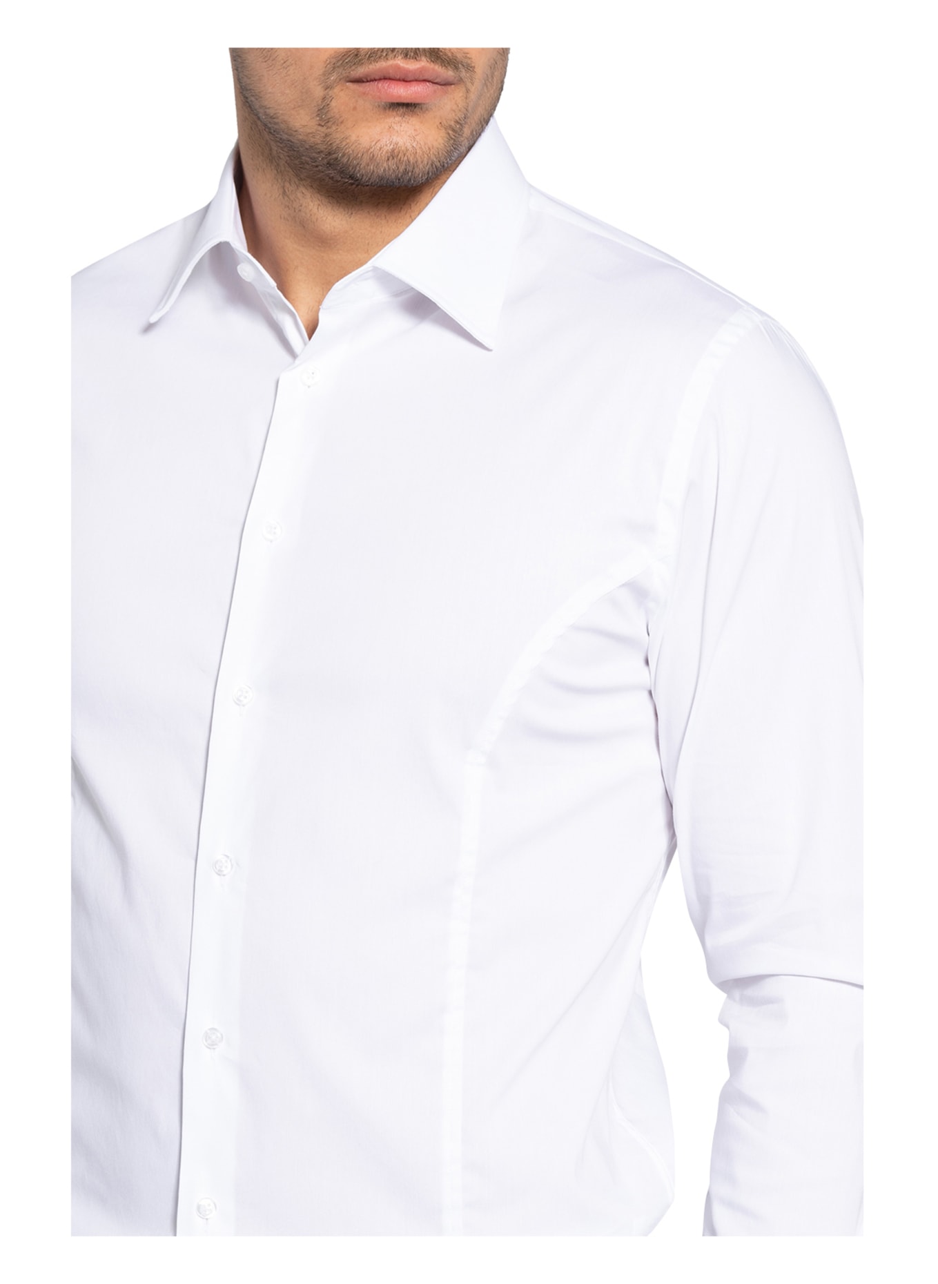 Q1 Manufaktur Shirt WALTER slim fit, Color: WHITE (Image 4)