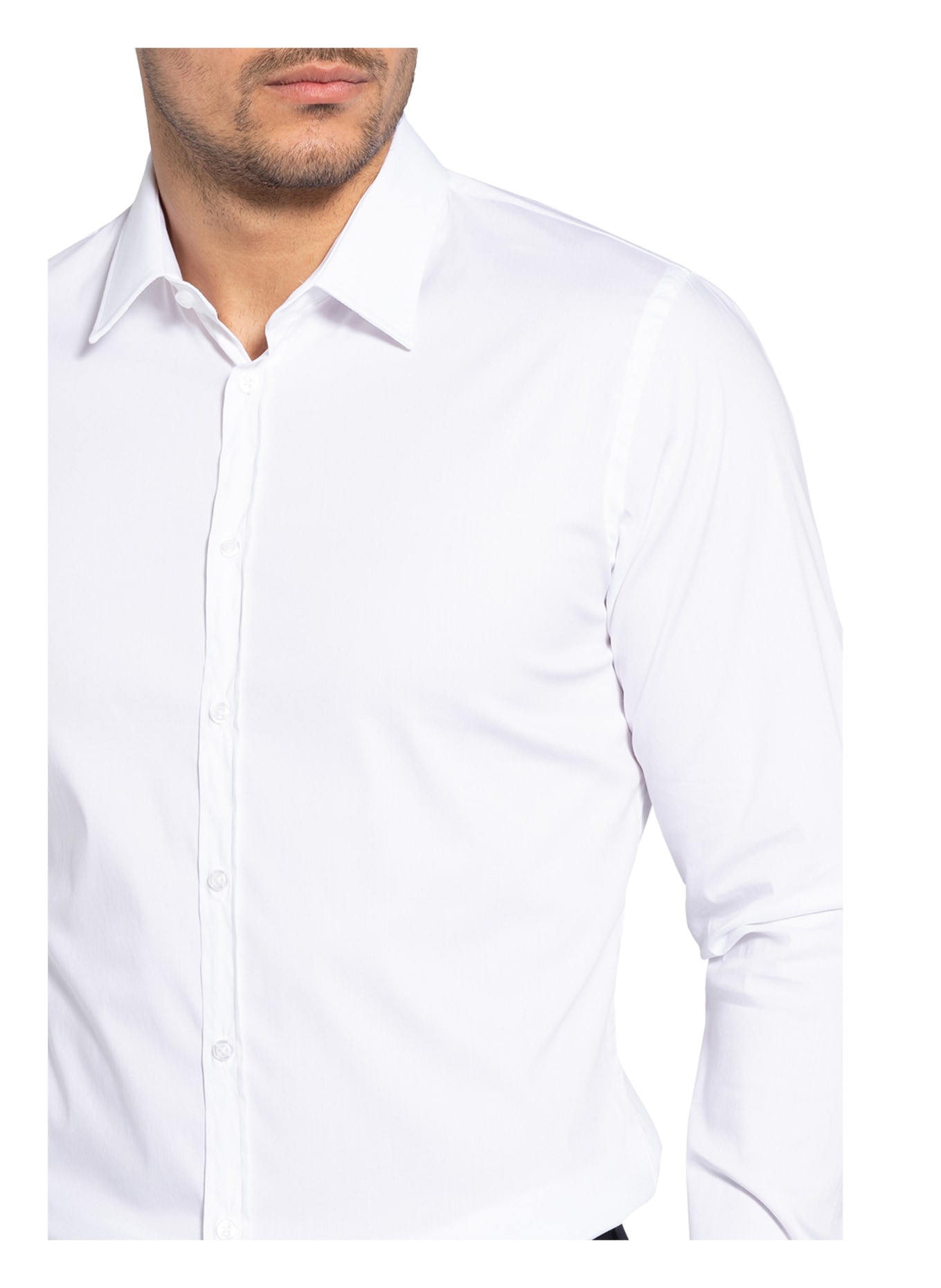 Q1 Manufaktur Shirt WALTER extra slim fit, Color: WHITE (Image 4)