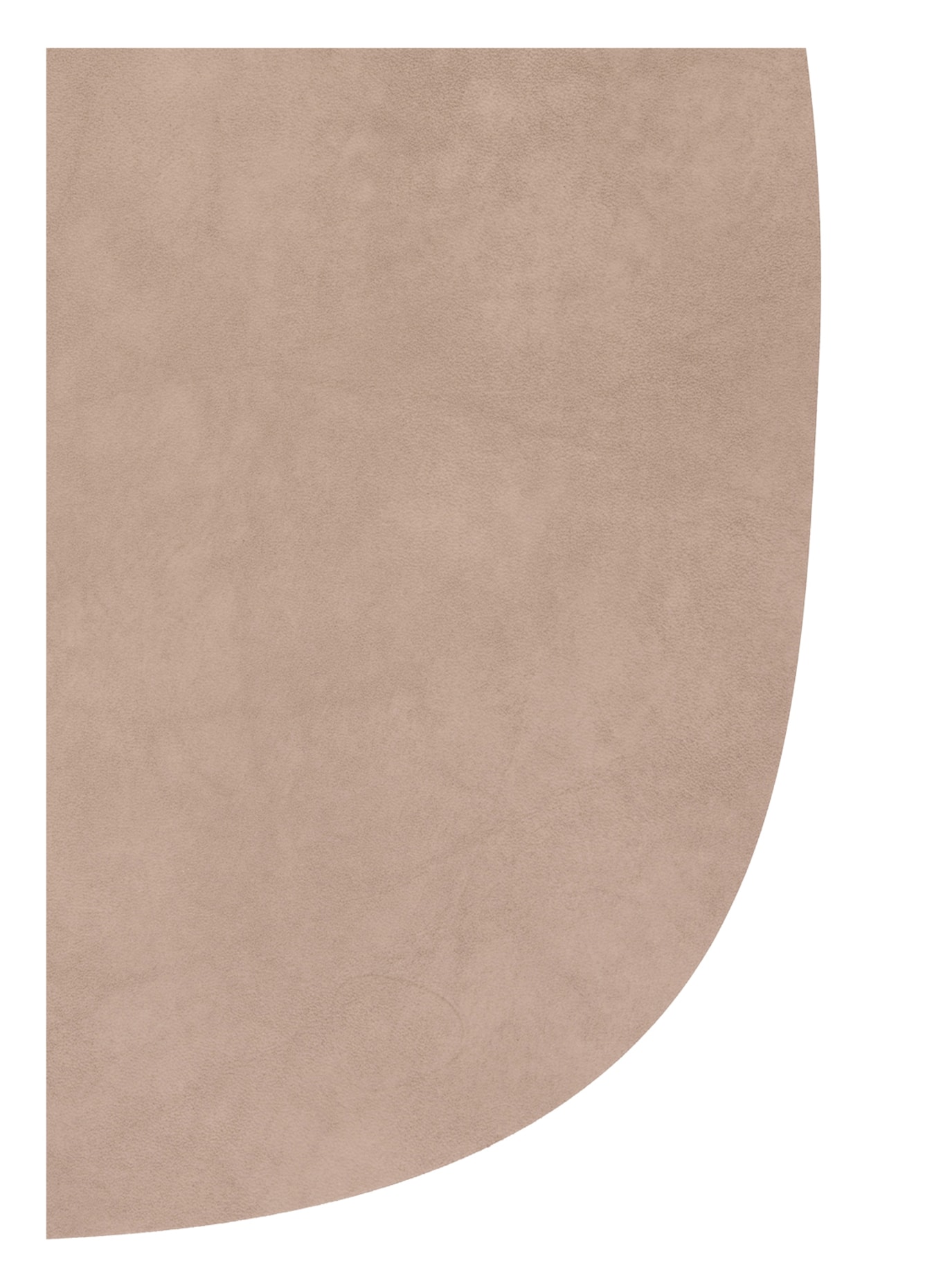 LINDDNA Set de table CURVE L en cuir: MARRON CLAIR