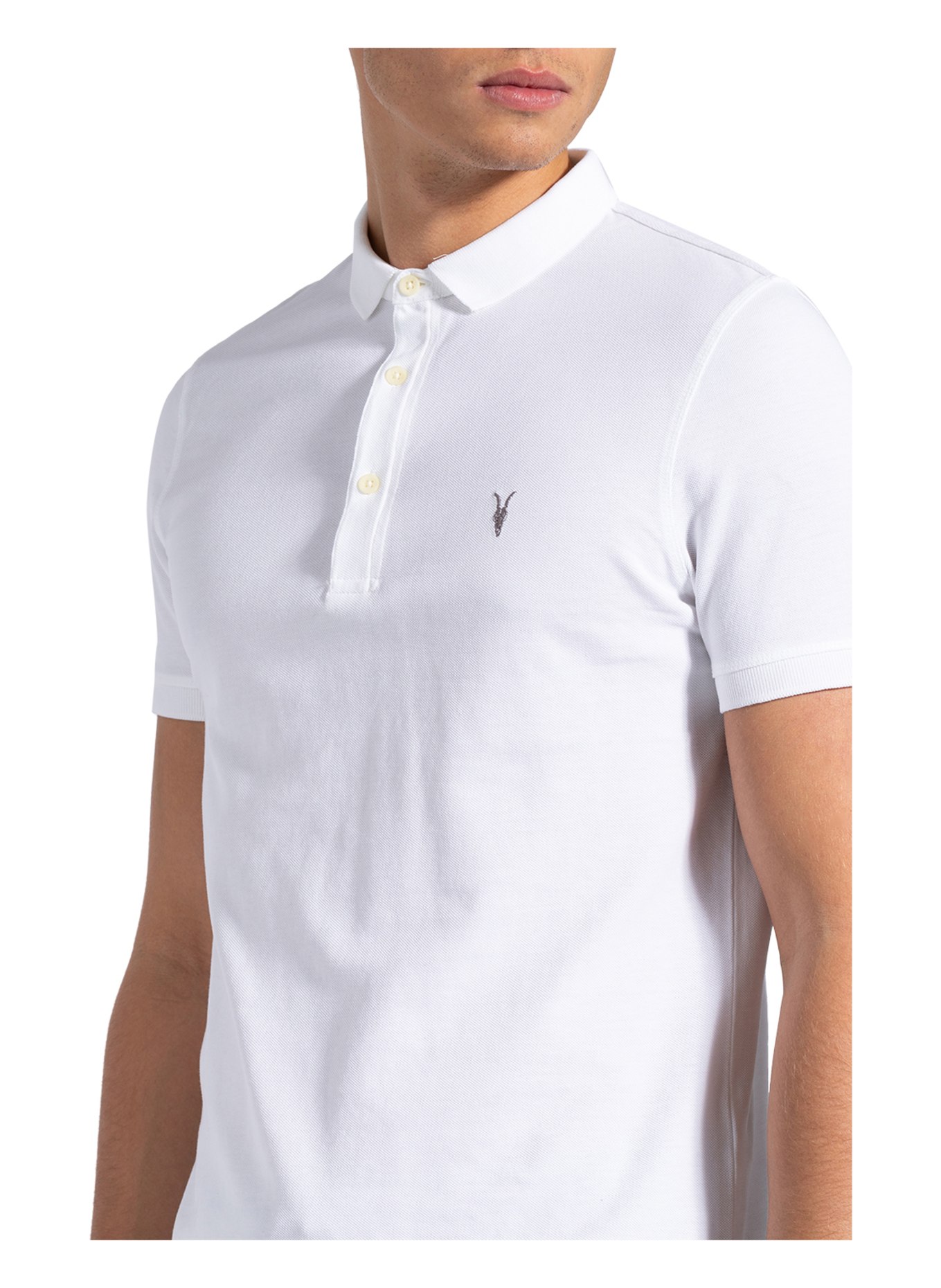 ALLSAINTS Piqué polo shirt REFORM, Color: WHITE (Image 4)