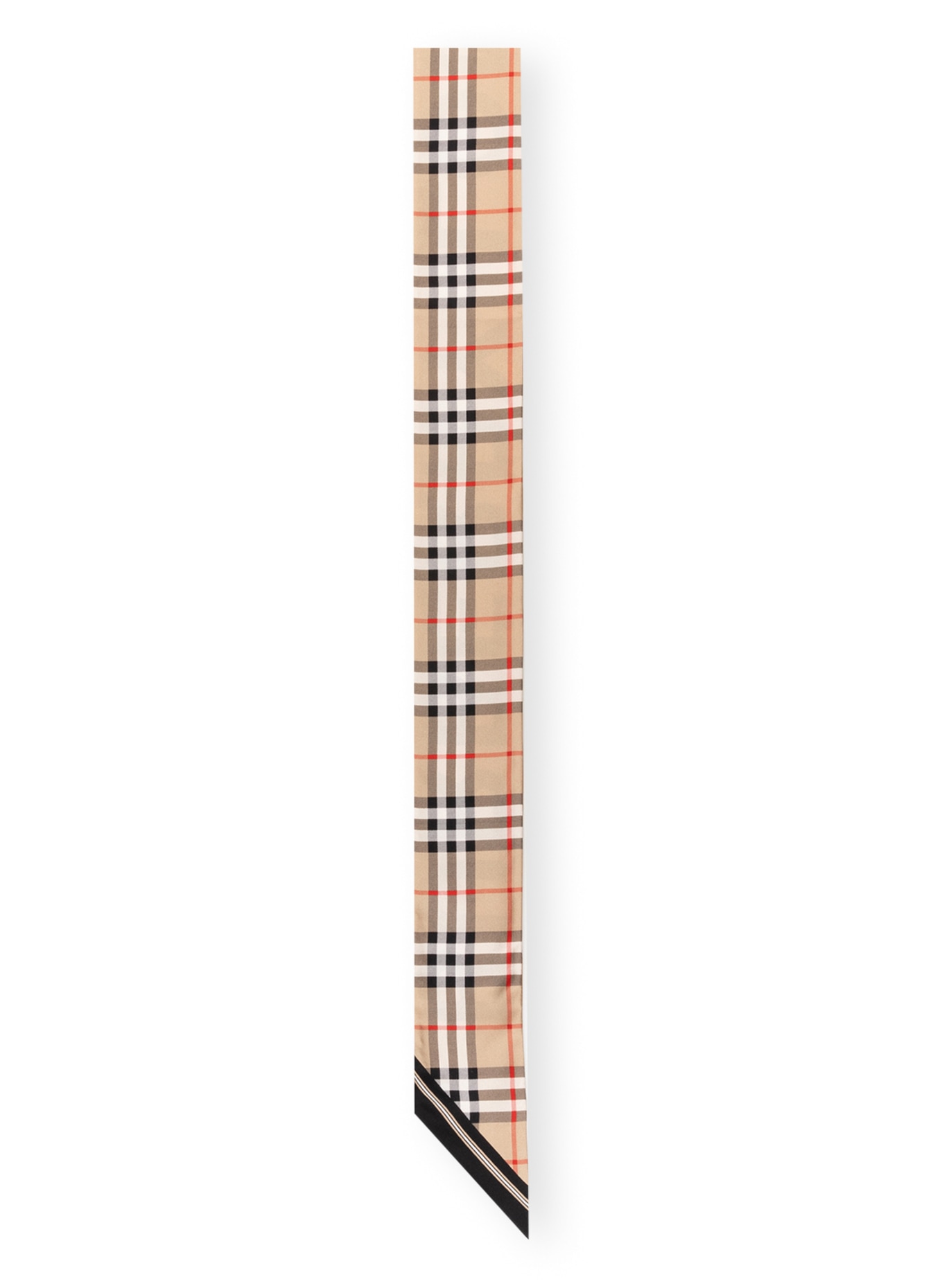 BURBERRY Silk scarf, Color: BEIGE/ BLACK/ COGNAC (Image 1)