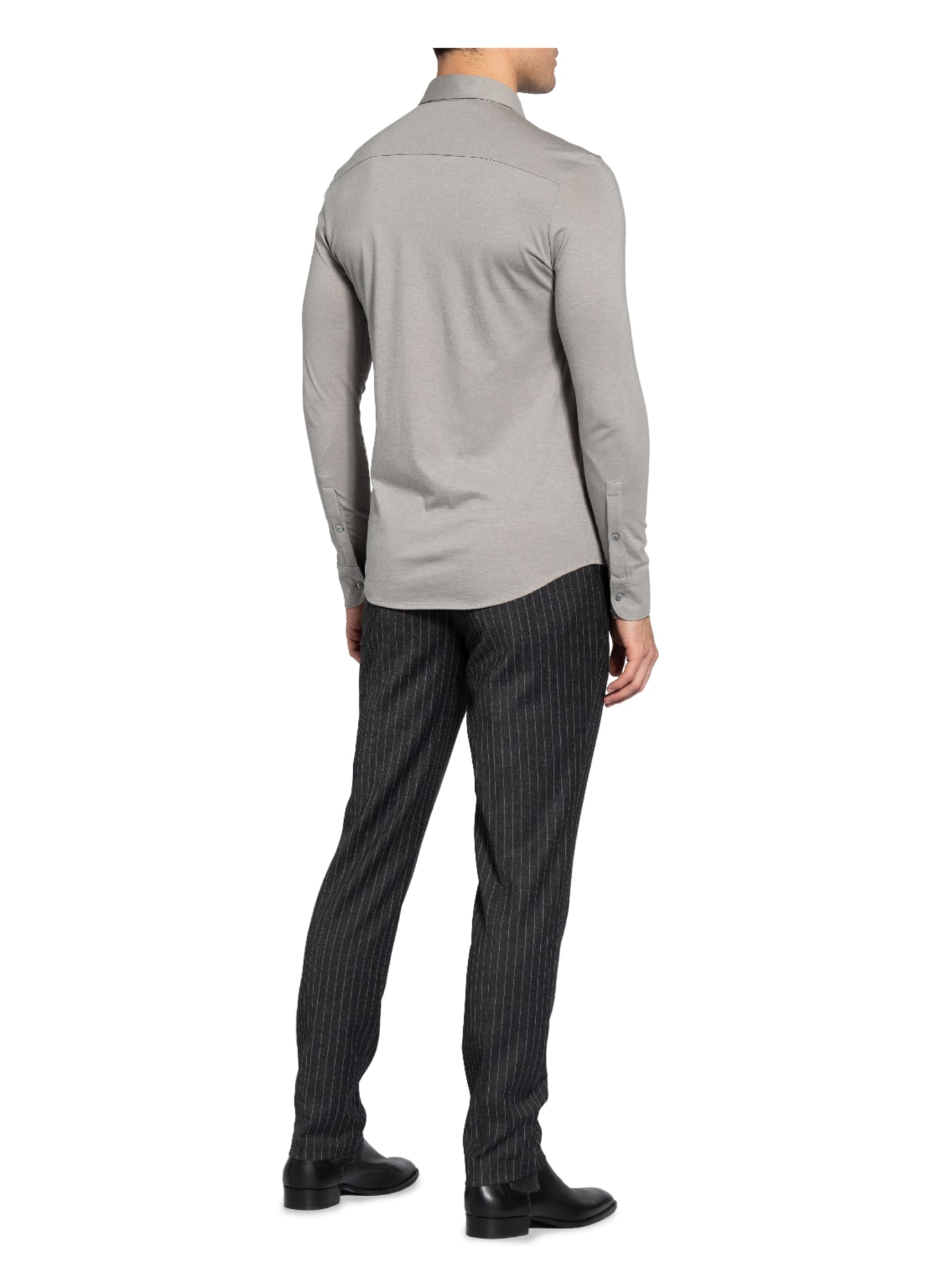 Stefan Brandt Jerseyhemd OTIS Slim Fit, Farbe: HELLGRAU (Bild 3)