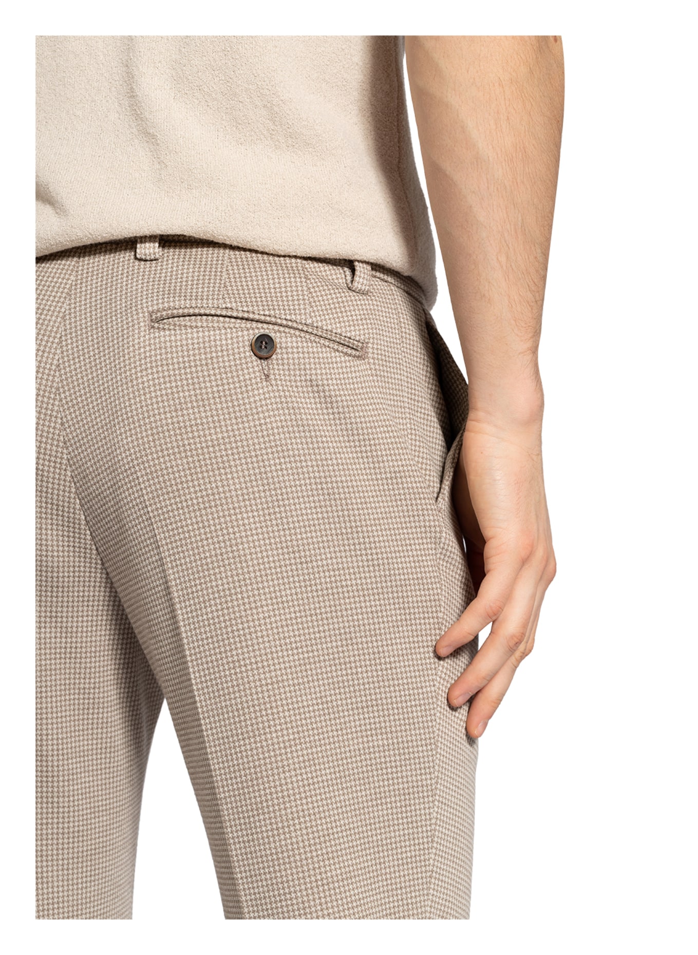 PAUL Spodnie garniturowe slim fit , Kolor: 280 BEIGE (Obrazek 6)