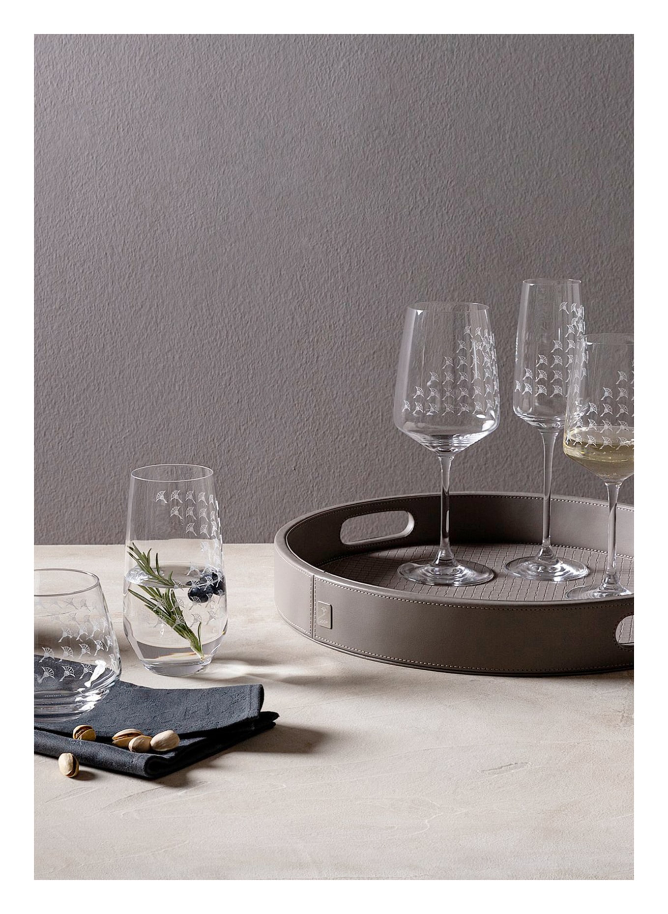 JOOP! Set of 2 wine glasses FADED CORNFLOWER, Color: WHITE (Image 6)