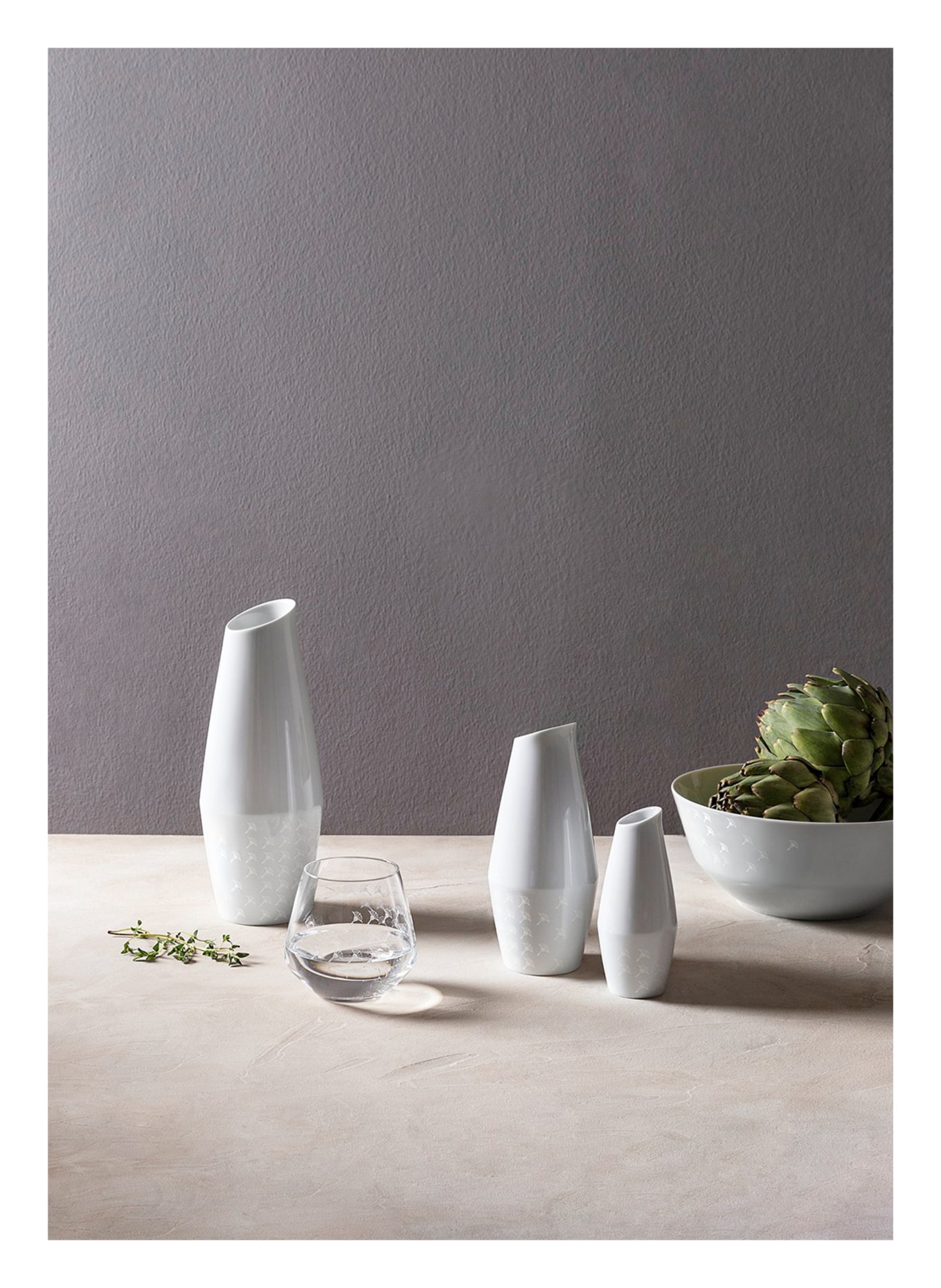 JOOP! Vase or carafe FADED CORNFLOWER, Color: WHITE (Image 6)