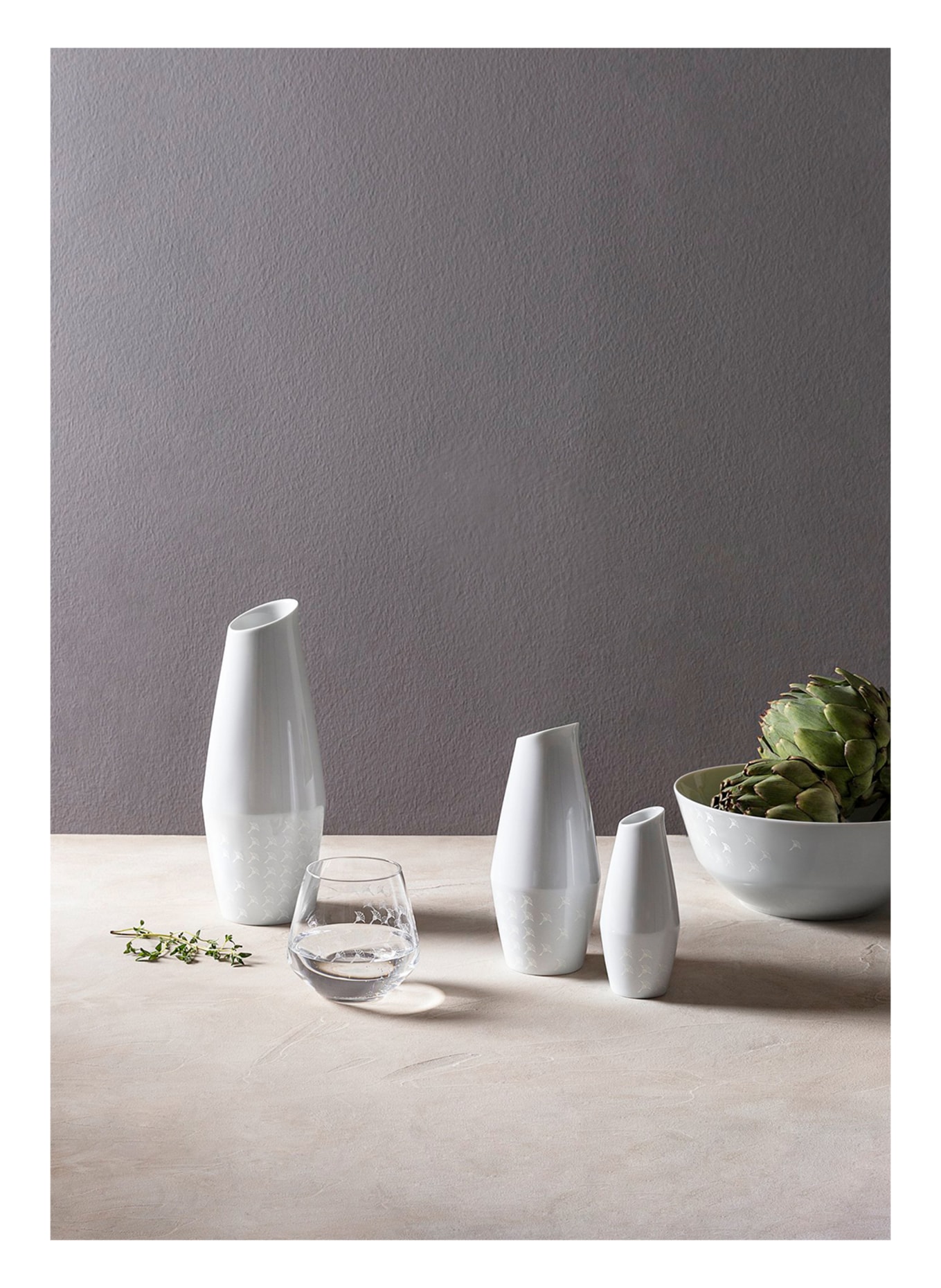 JOOP! Vase oder Karaffe FADED CORNFLOWER, Farbe: WEISS (Bild 5)