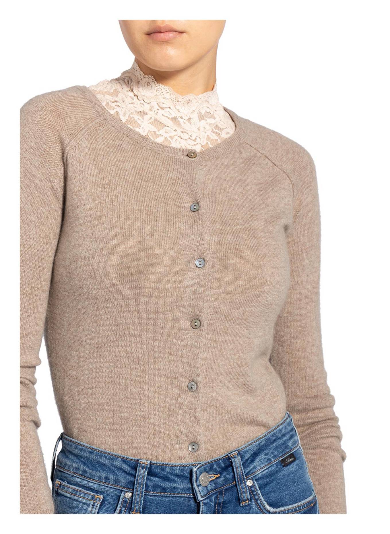 rosemunde Cardigan LAICA en cachemire: BEIGE