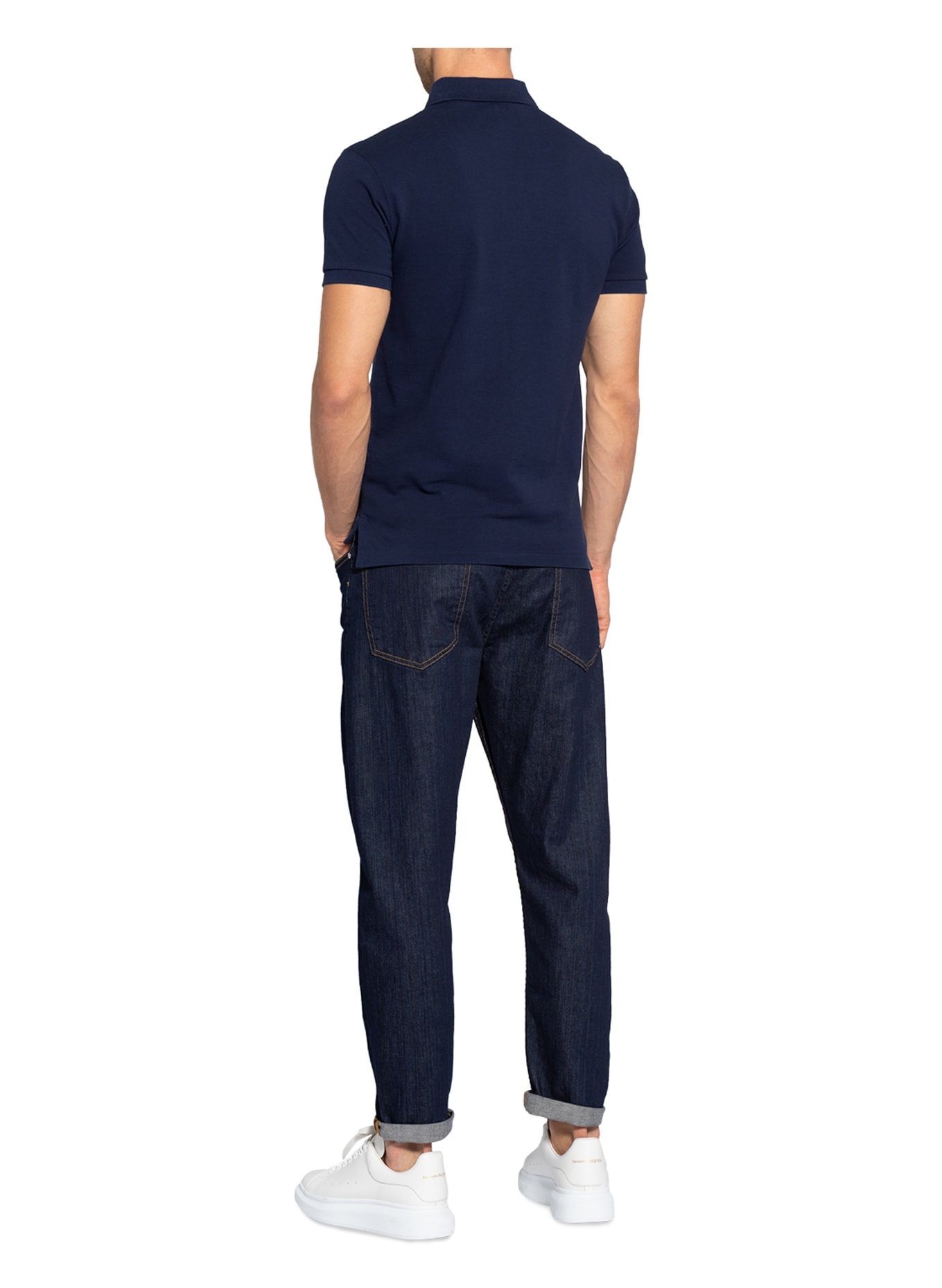 POLO RALPH LAUREN Piqué-Poloshirt Slim Fit, Farbe: DUNKELBLAU (Bild 3)