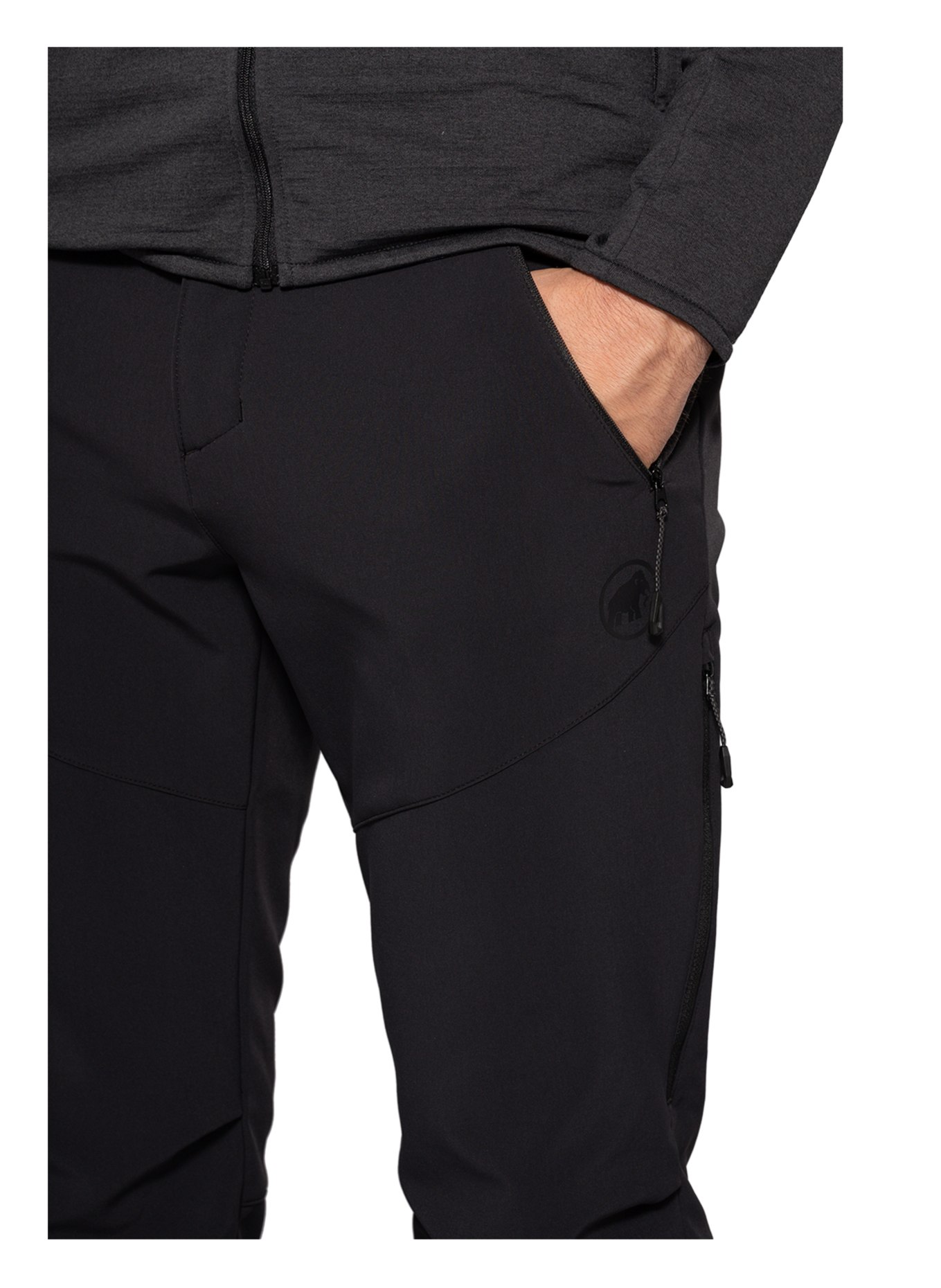 MAMMUT Softshell trousers WINTER HIKING, Color: DARK BLUE (Image 5)