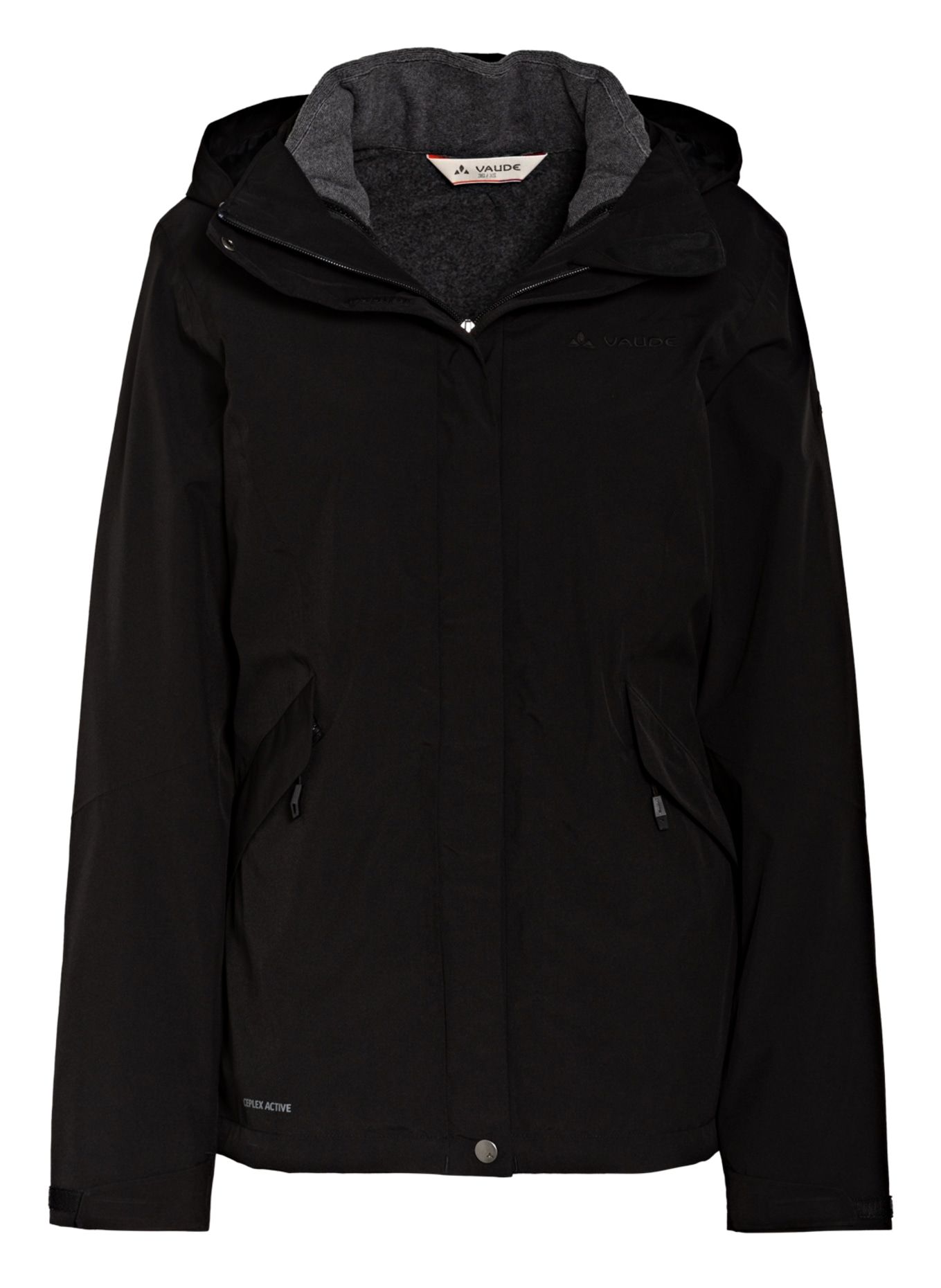 VAUDE 2-in-1 jacket ROSEMOOR, Color: BLACK (Image 1)