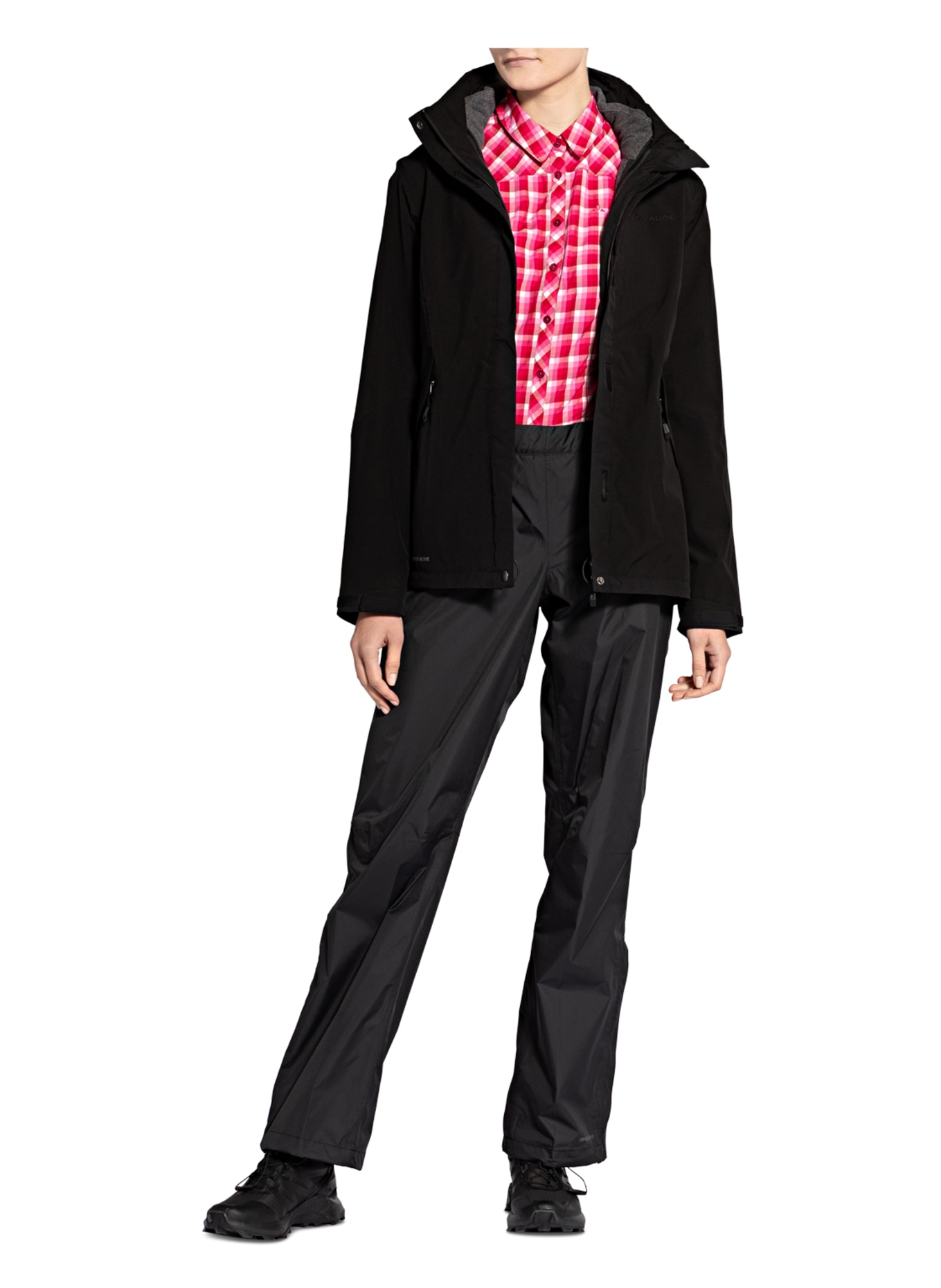 VAUDE 2-in-1 jacket ROSEMOOR, Color: BLACK (Image 2)