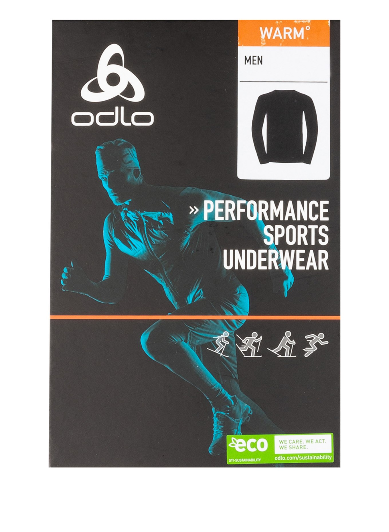 odlo Functional underwear shirt PERFORMANCE WARM ECO , Color: BLACK/ GRAY (Image 4)