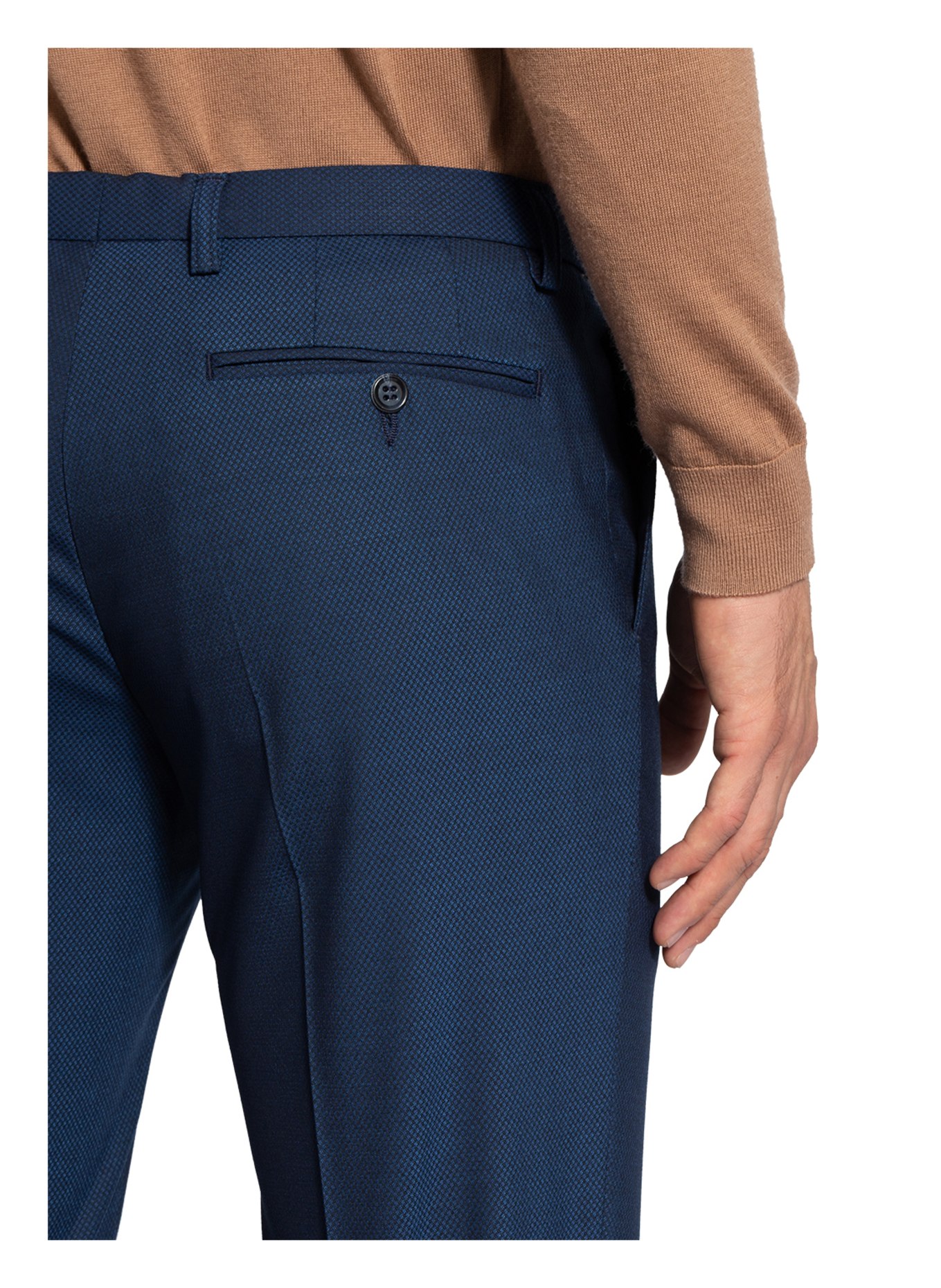 PAUL Spodnie garniturowe slim fit, Kolor: NIEBIESKI (Obrazek 6)