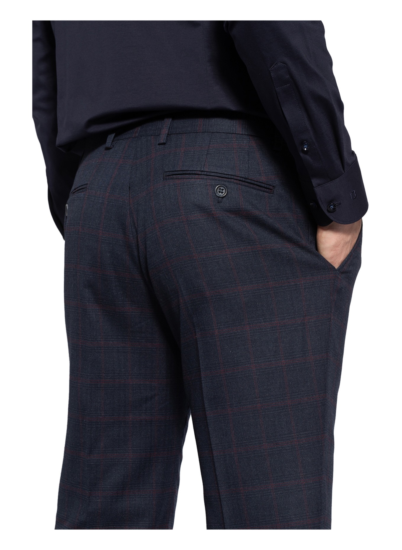 PAUL Spodnie garniturowe extra slim fit, Kolor: 690 NAVY (Obrazek 6)